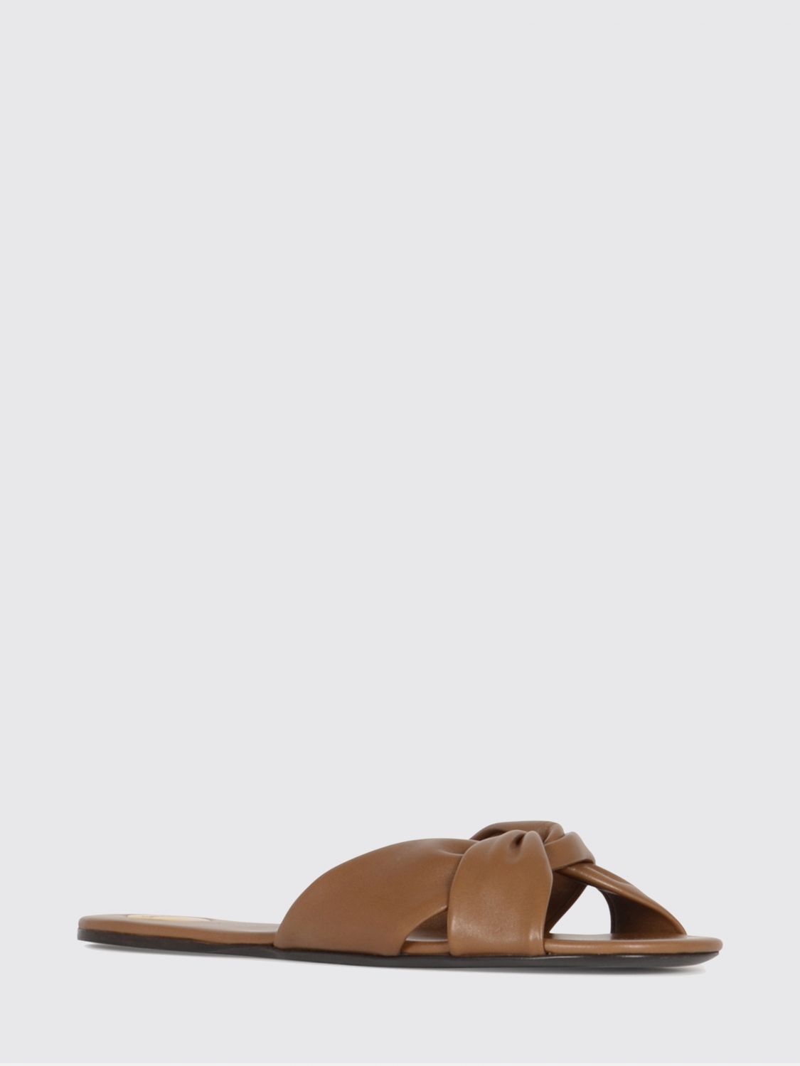 Saint Laurent Heeled Sandal Woman Brown SAINT LAURENT