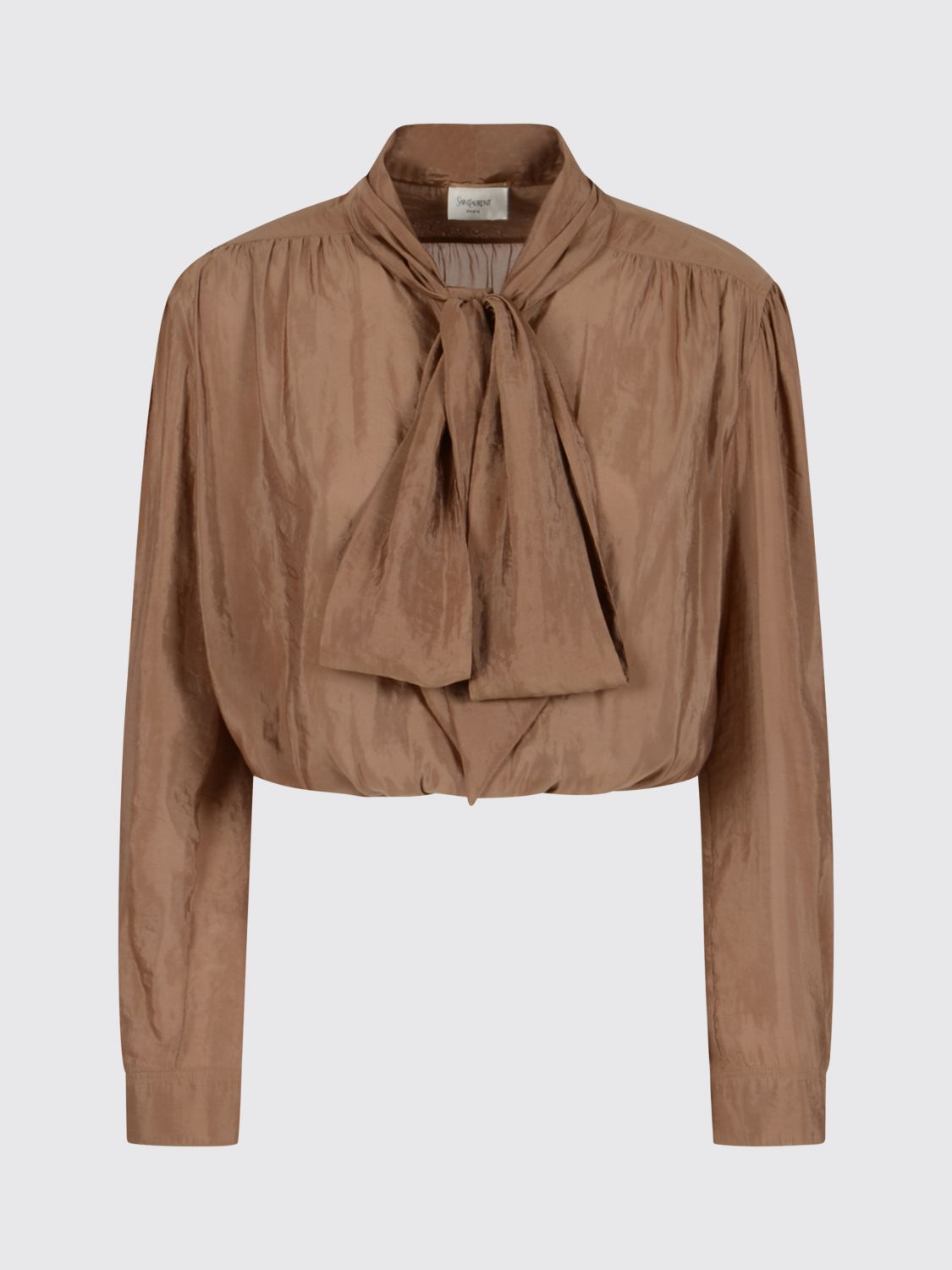 Saint Laurent Top Woman Brown SAINT LAURENT