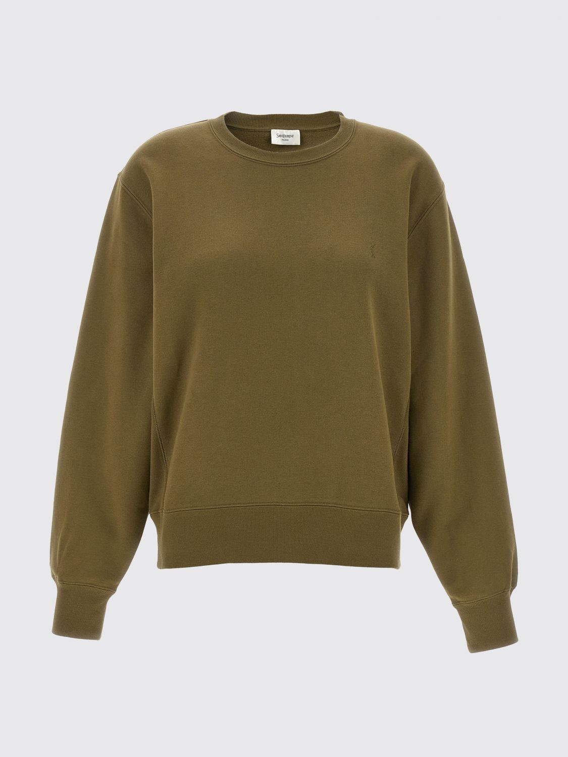 Saint Laurent Sweatshirt Woman Green SAINT LAURENT