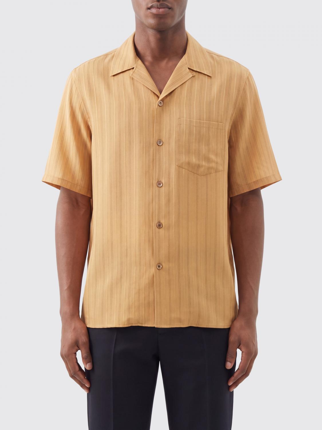 Saint Laurent Shirt Men Beige SAINT LAURENT