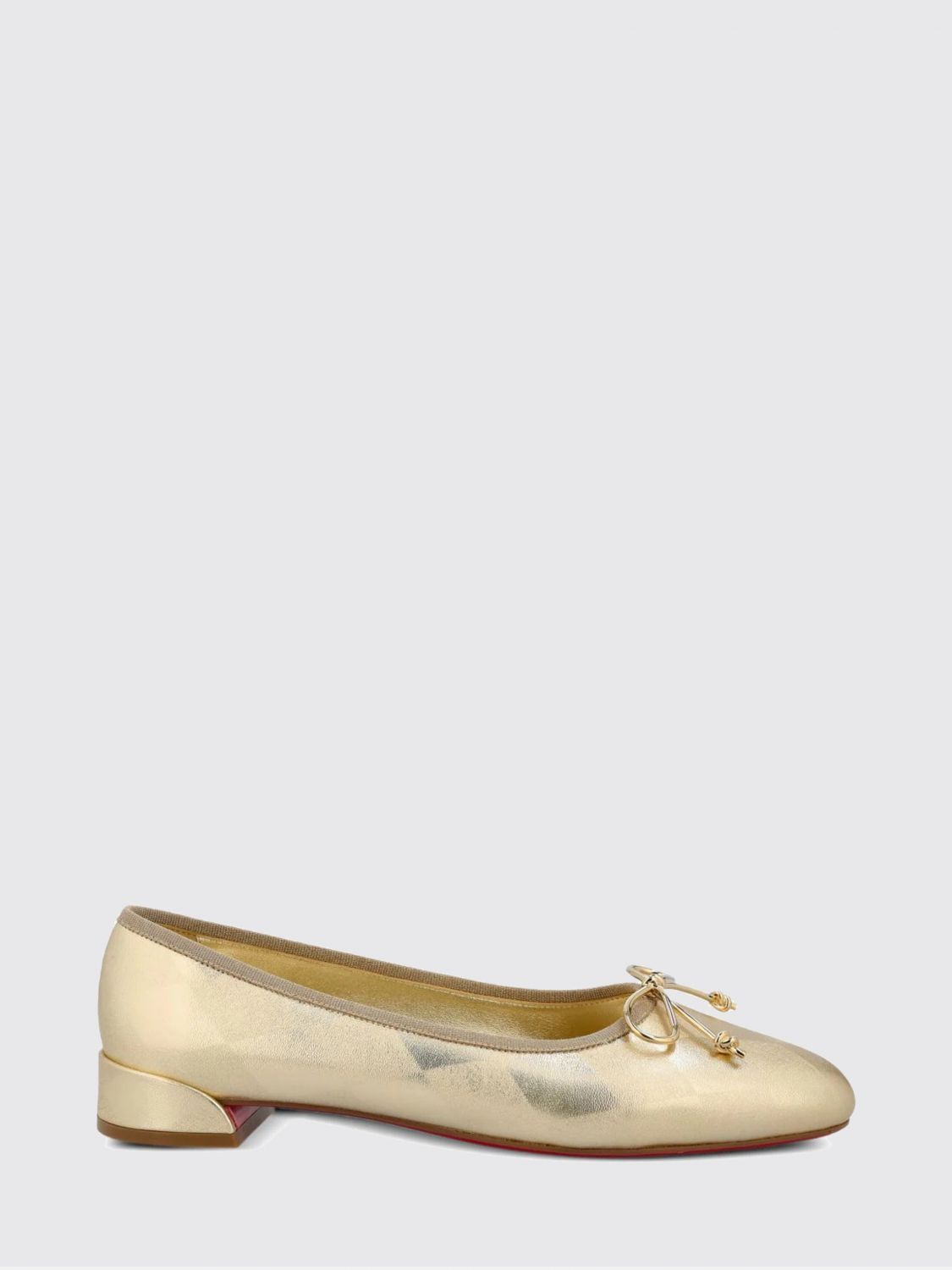 Christian Louboutin Ballet Flat Woman Gold CHRISTIAN LOUBOUTIN