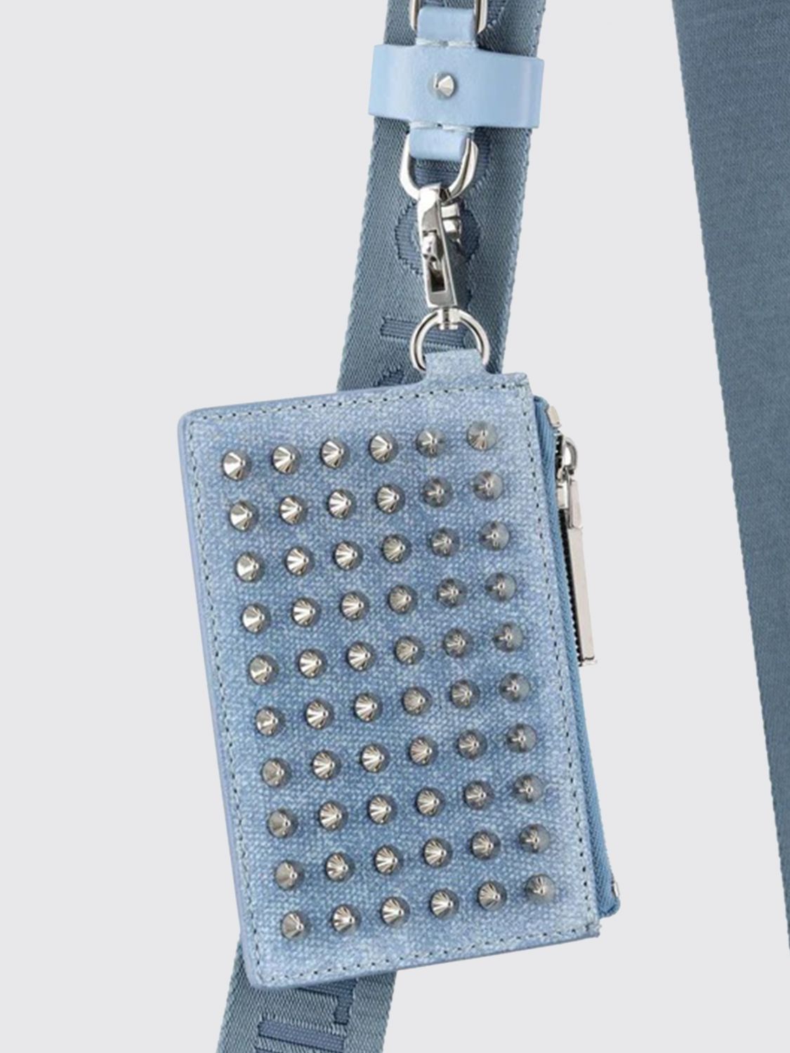 Christian Louboutin Shoulder Bag Men Gnawed Blue CHRISTIAN LOUBOUTIN