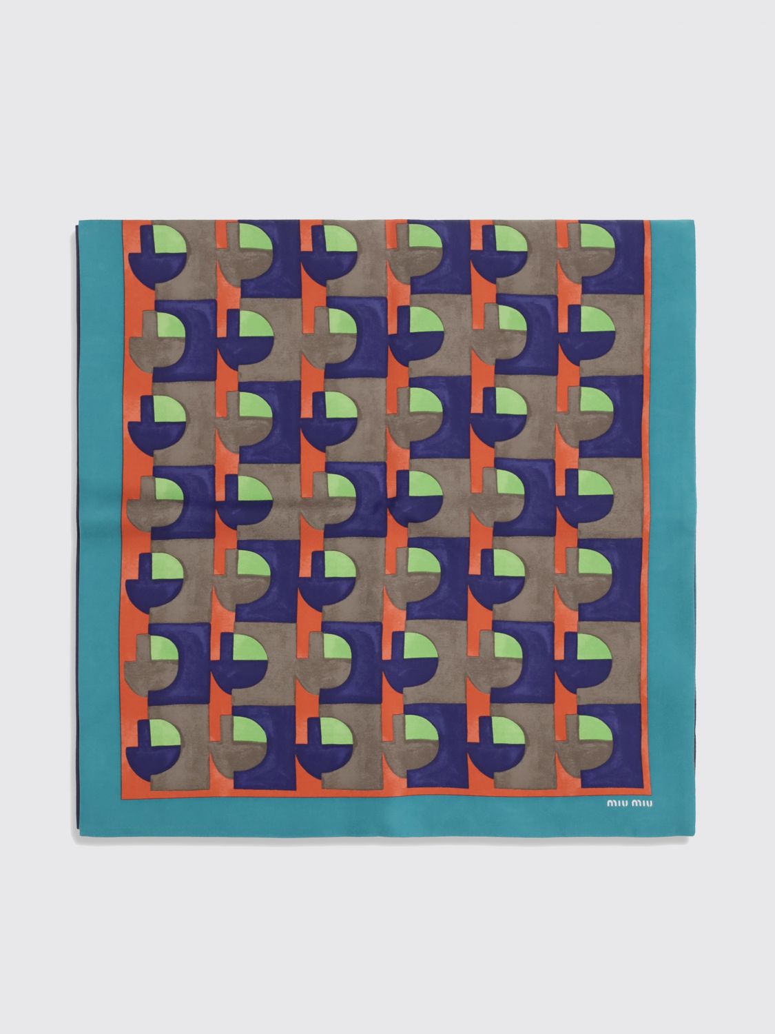 Miu Miu Neck Scarf Woman Green MIU MIU