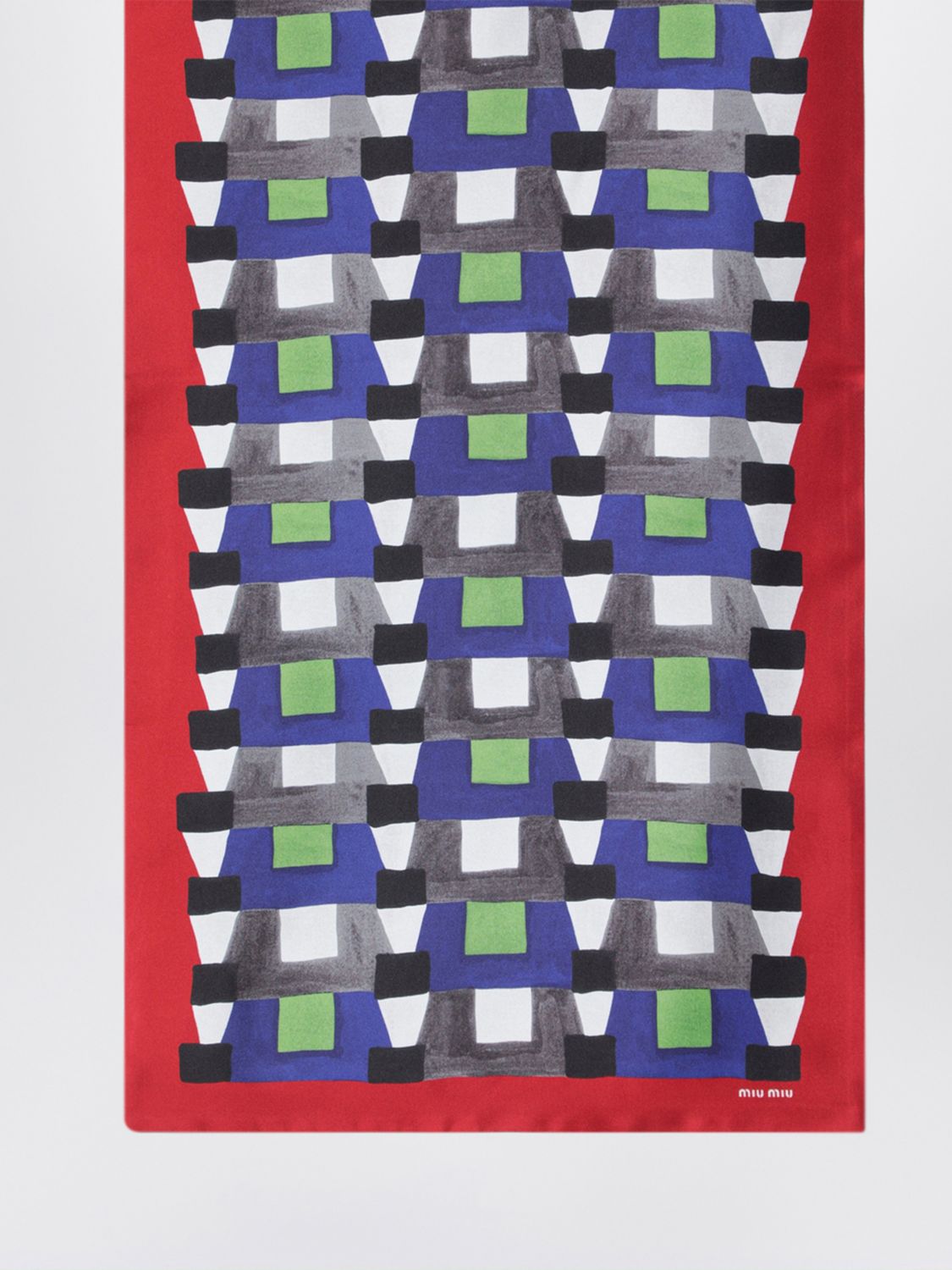Miu Miu Neck Scarf Woman Indigo MIU MIU