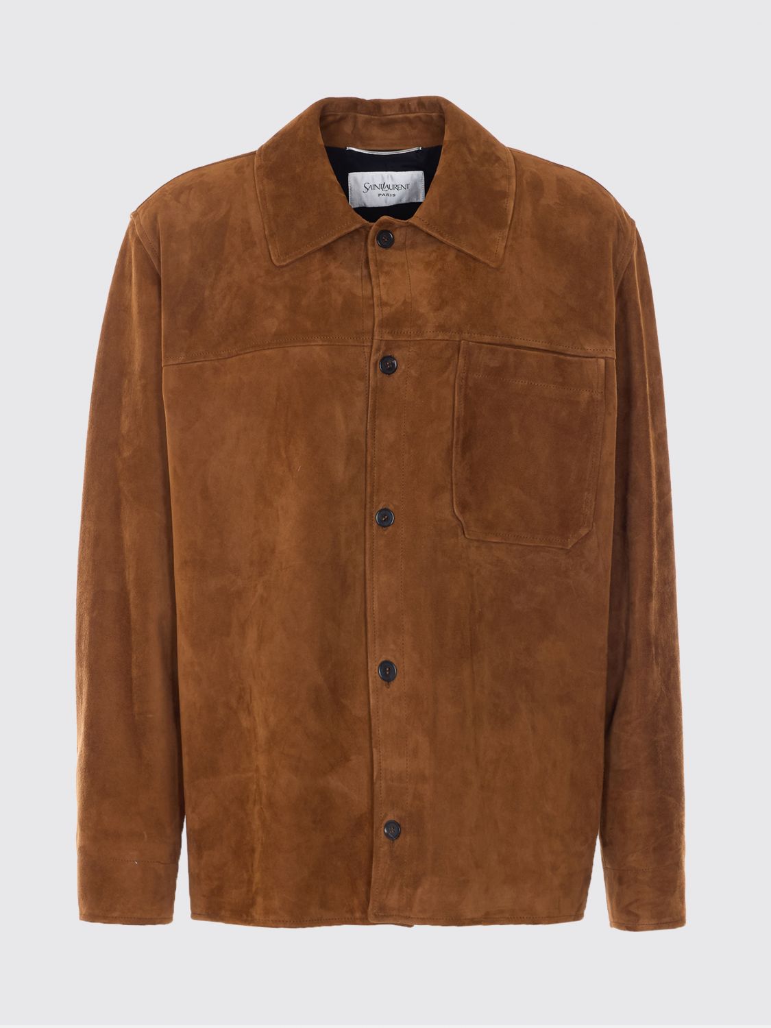 Saint Laurent Jacket Men Brown SAINT LAURENT
