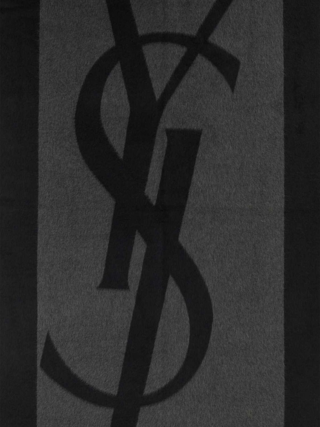 Saint Laurent Scarf Woman Grey SAINT LAURENT