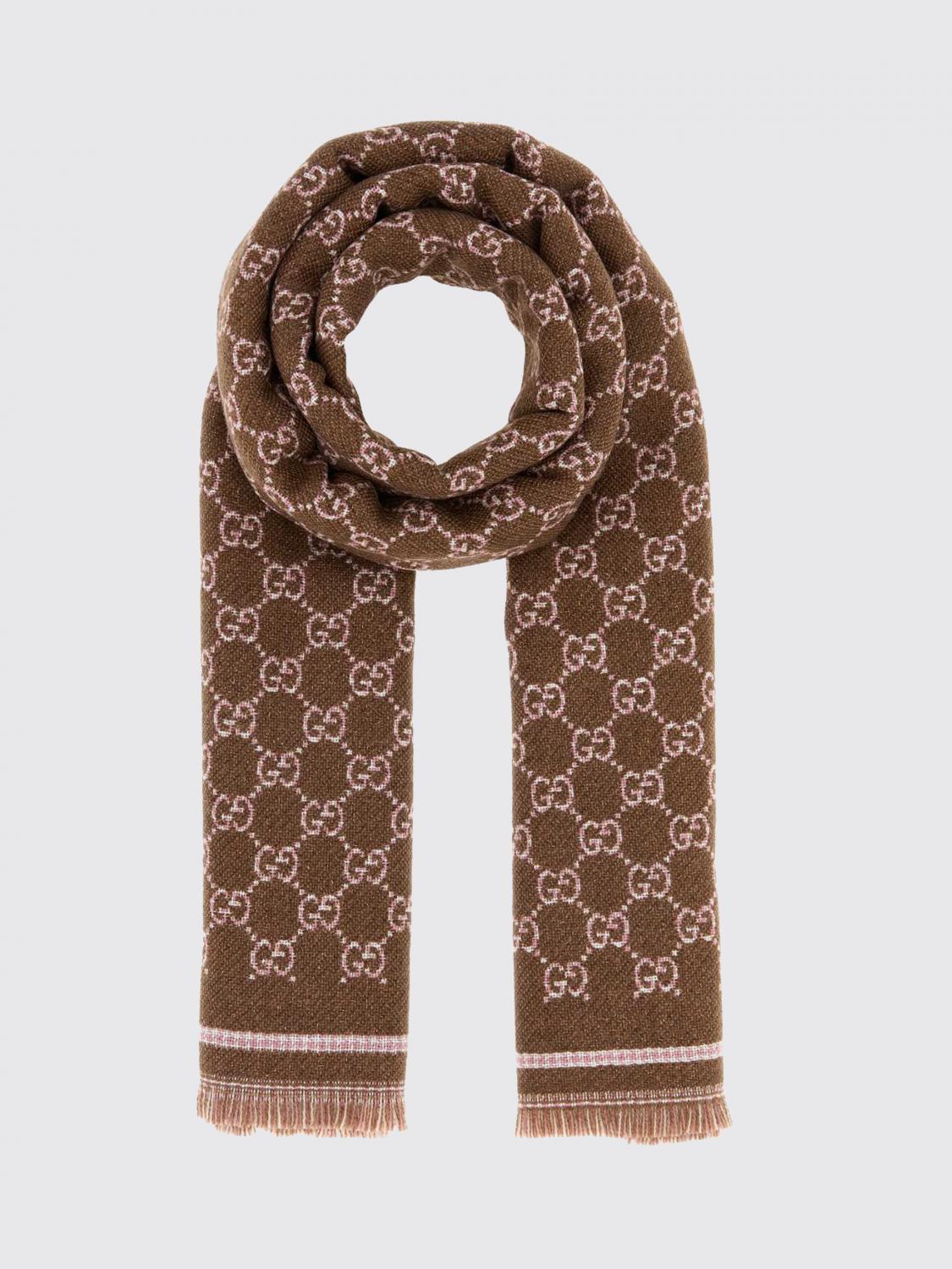 Gucci Scarf Woman Brown GUCCI