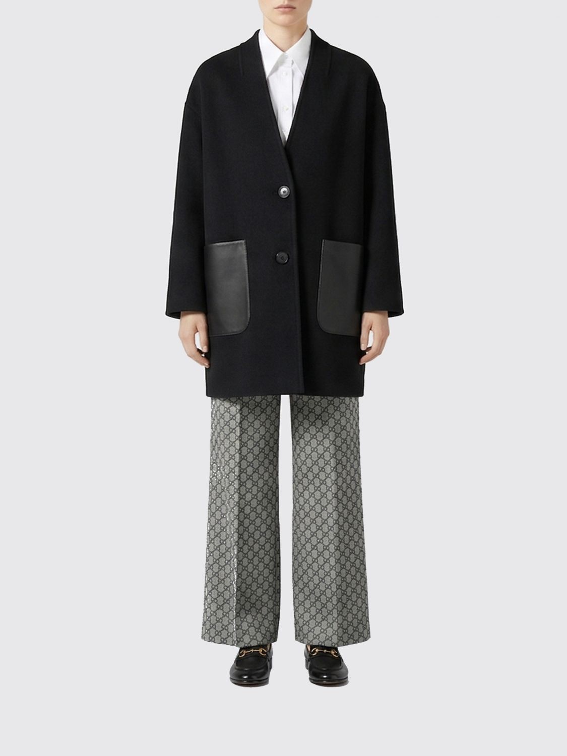 Gucci Coat Woman Black GUCCI