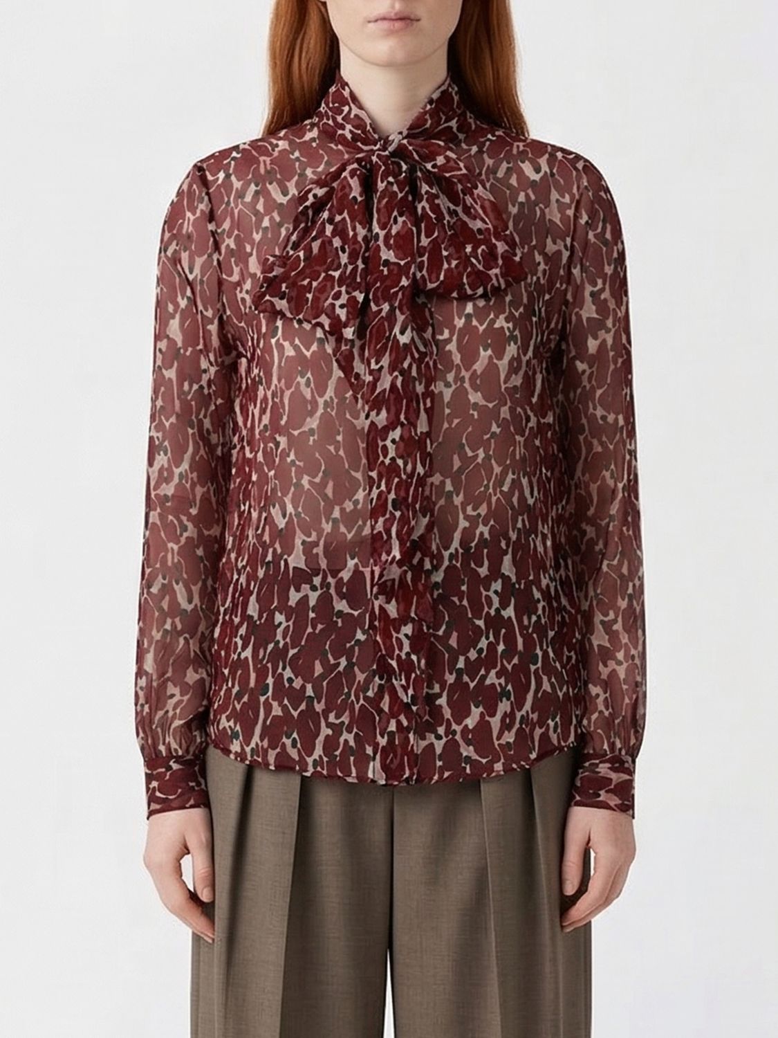 Saint Laurent Shirt Woman Red SAINT LAURENT