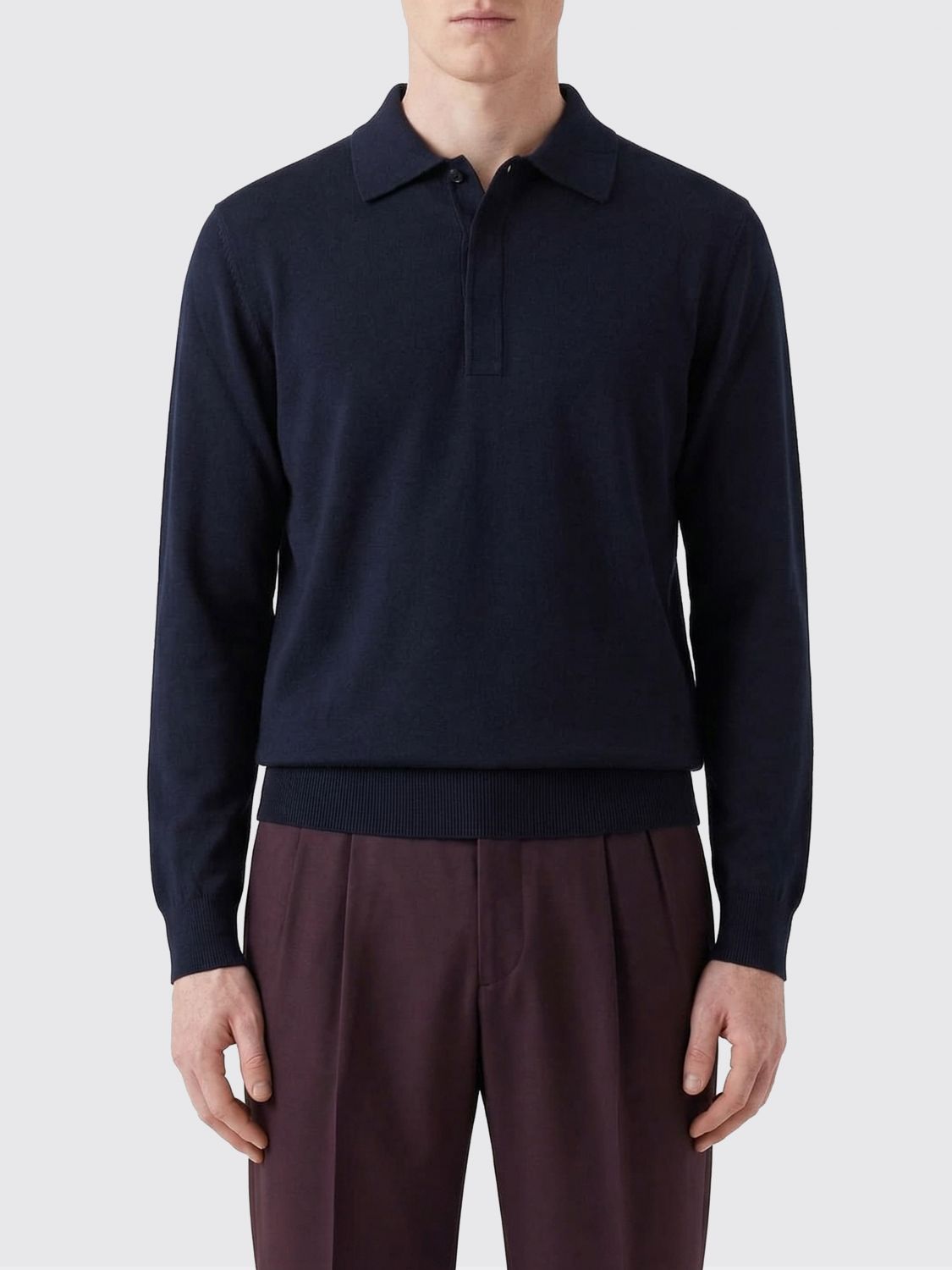 Saint Laurent Polo Shirt Men Blue SAINT LAURENT