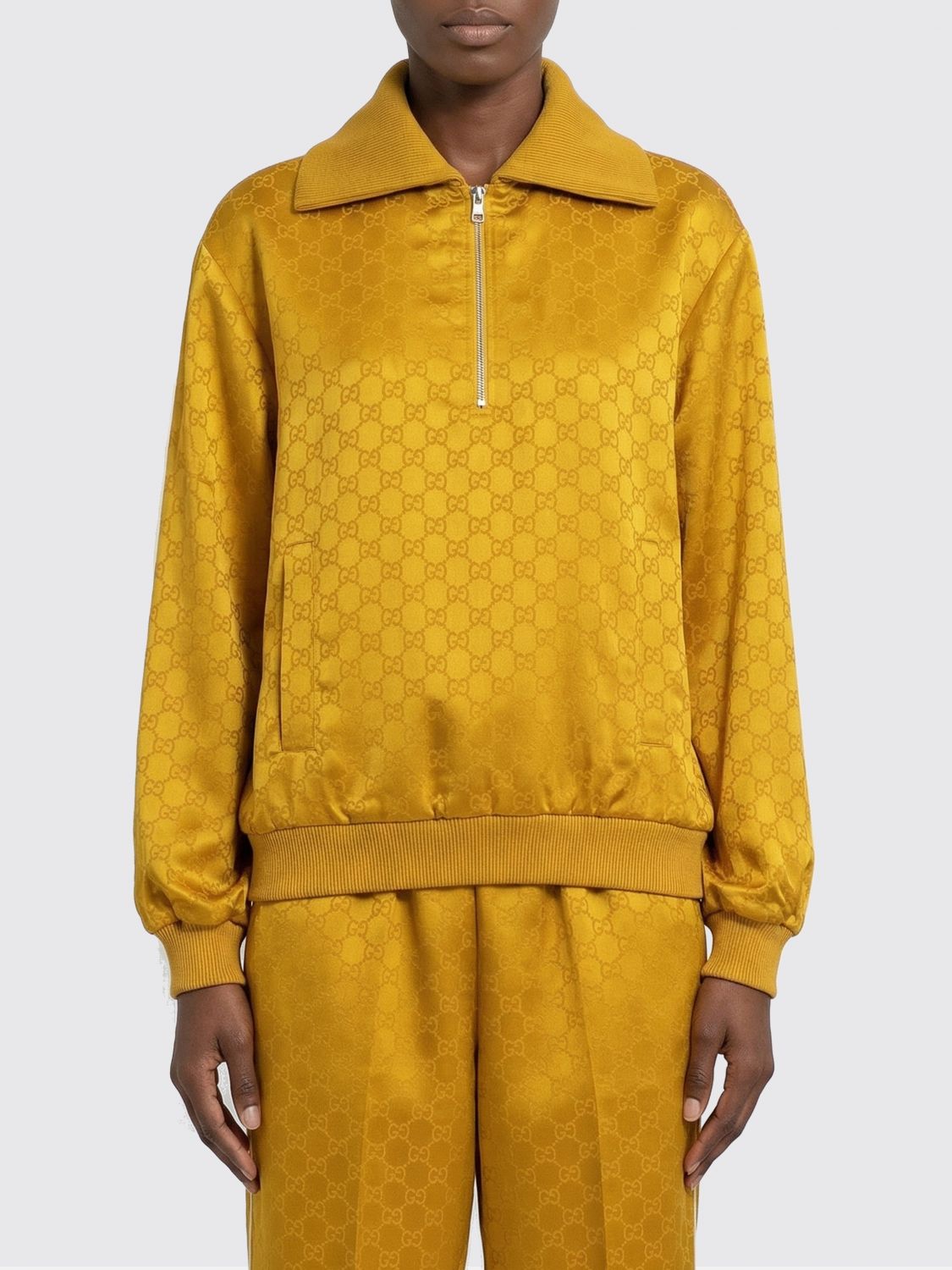 Gucci Sweatshirt Woman Beige GUCCI