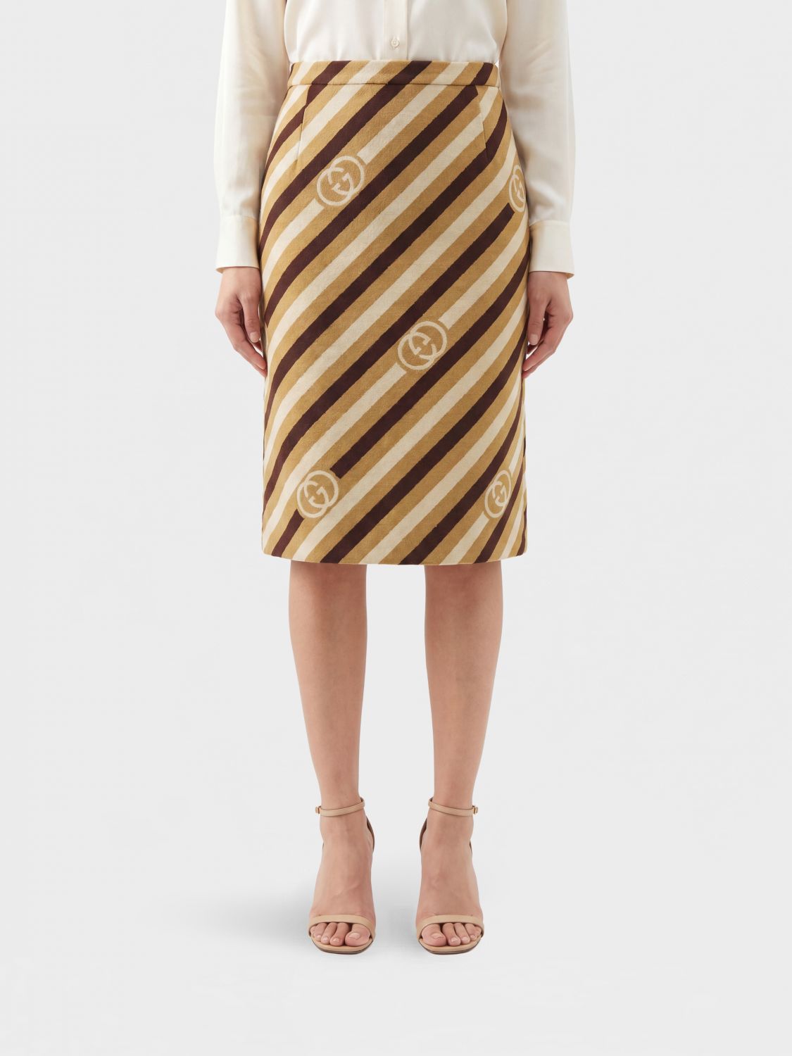 Gucci Skirt Woman Brown GUCCI