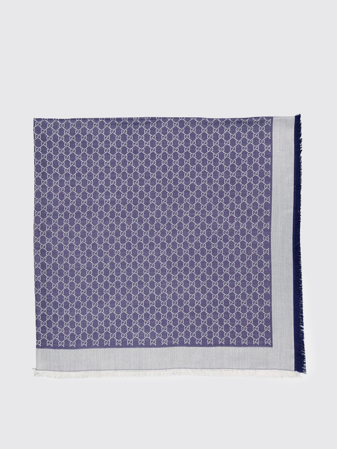 Gucci Scarf Woman Blue GUCCI