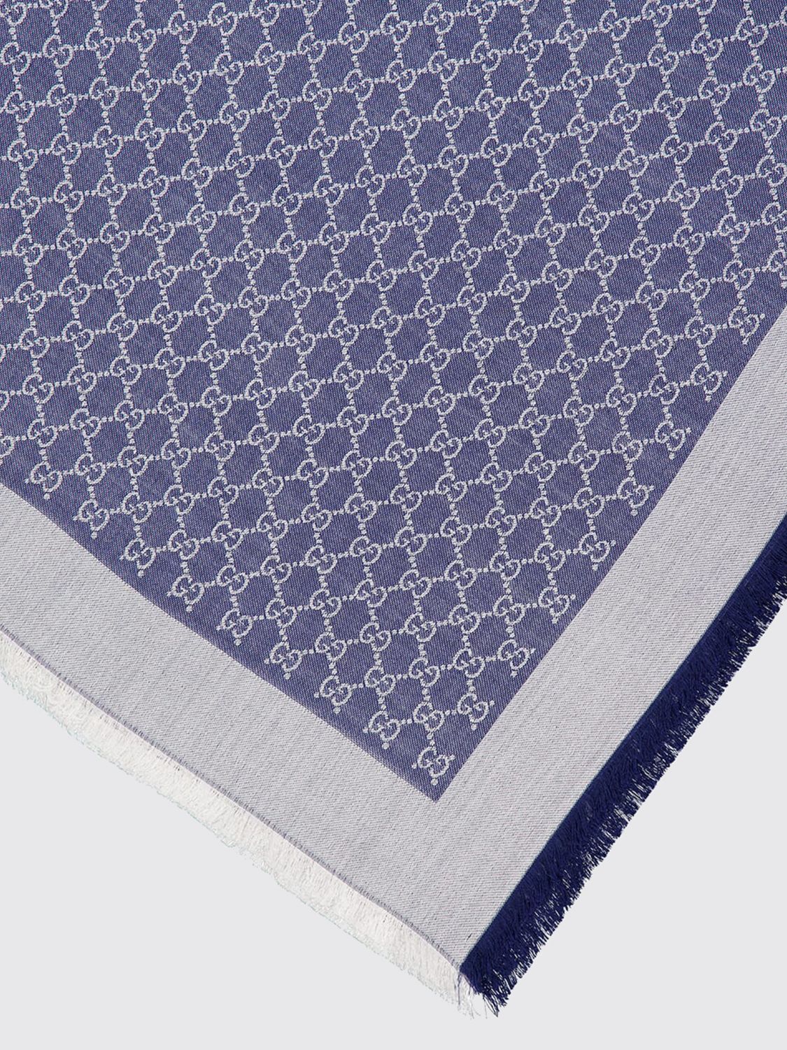 Gucci Scarf Woman Blue GUCCI