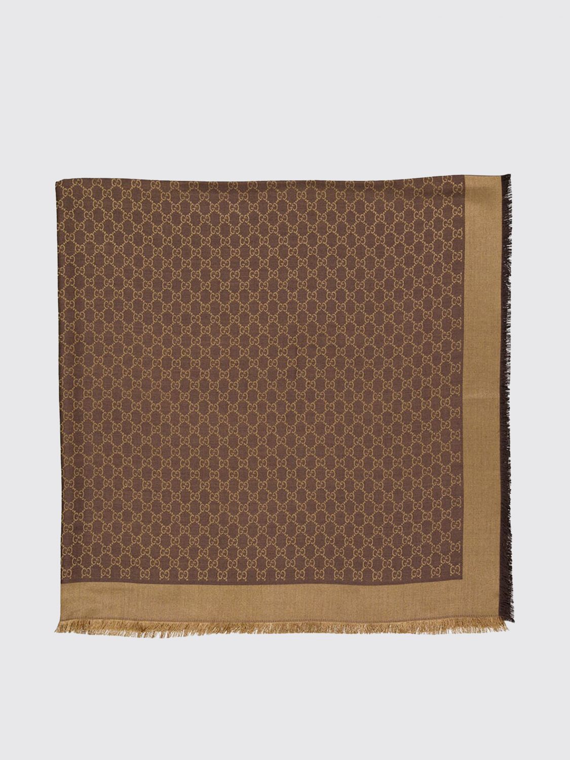 Gucci Scarf Woman Brown GUCCI