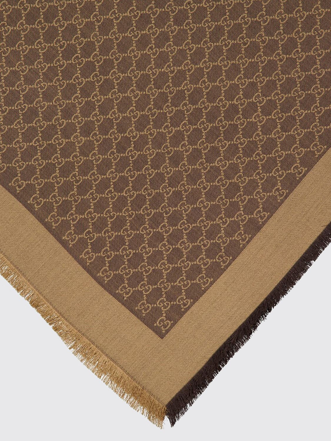 Gucci Scarf Woman Brown GUCCI