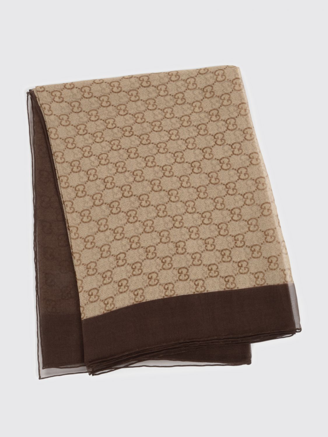 Gucci Scarf Woman Brown GUCCI