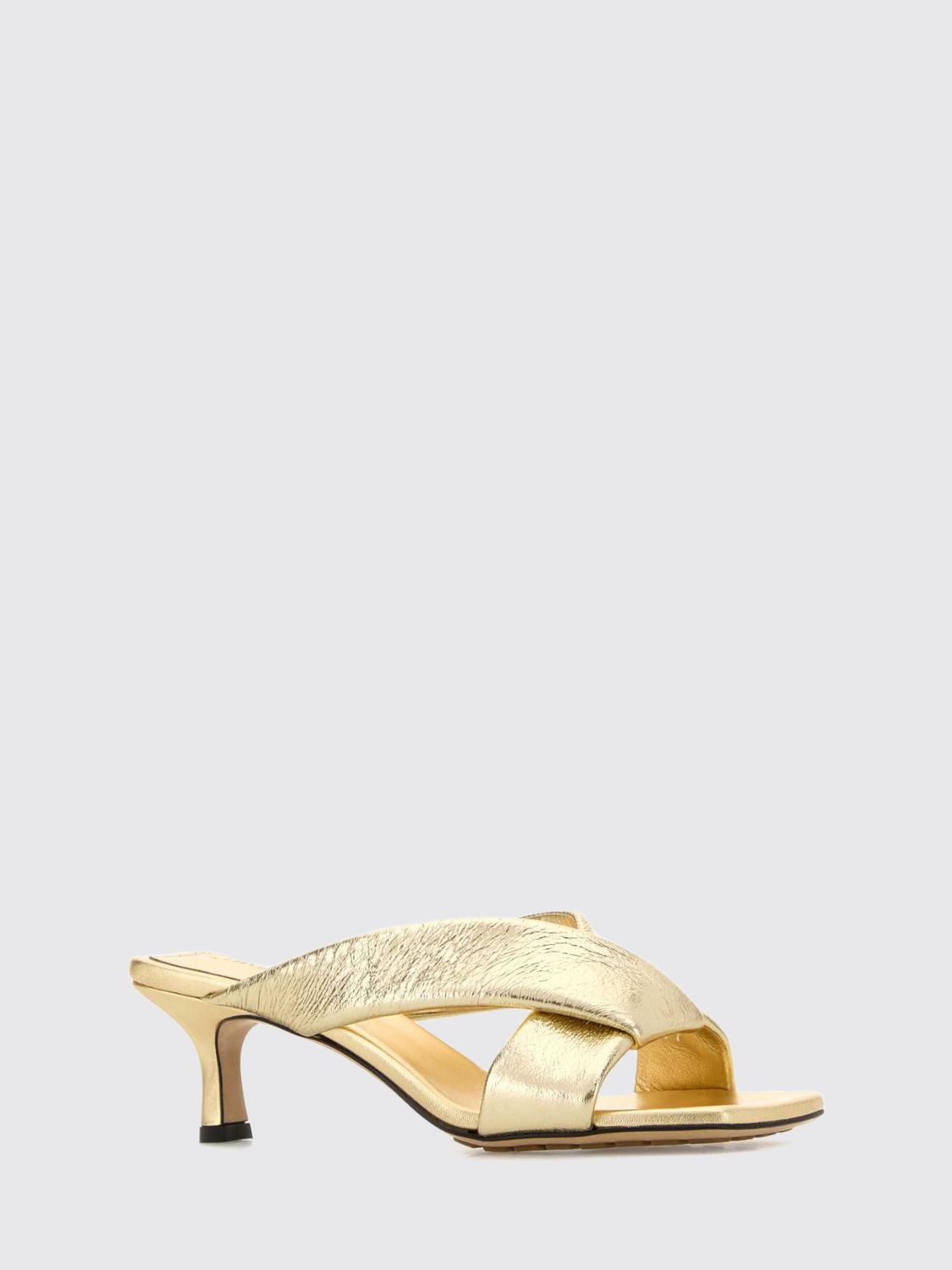 Bottega Veneta Heeled Sandal Woman Gold BOTTEGA VENETA