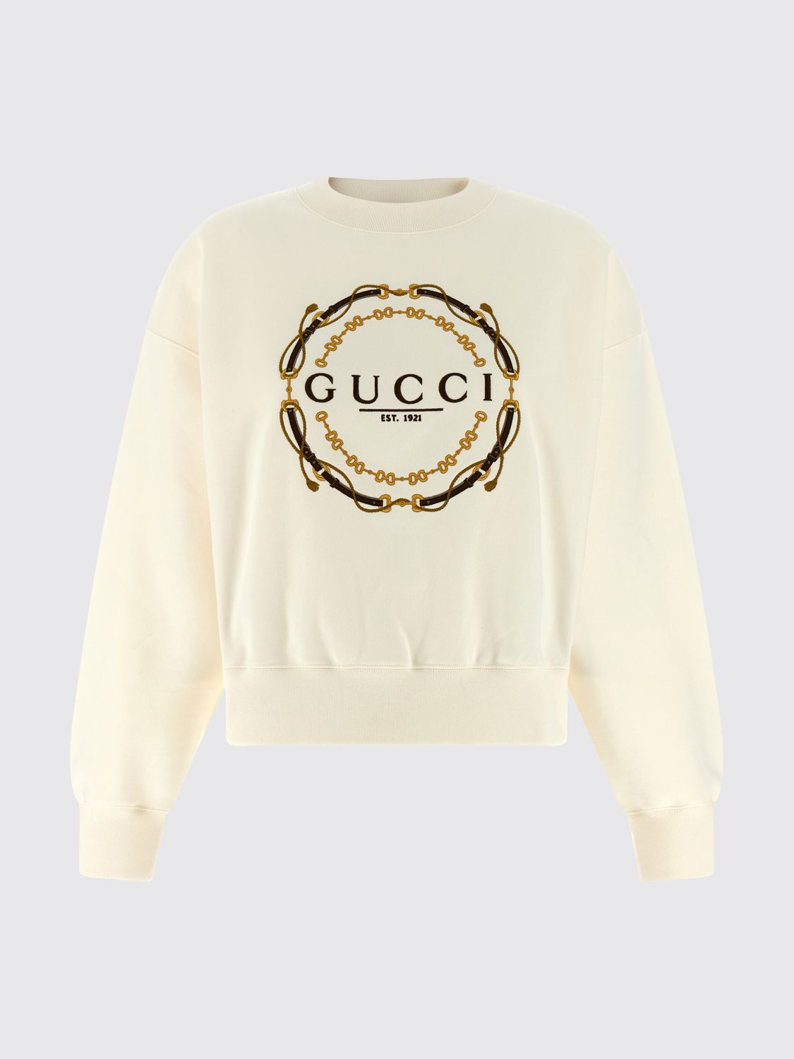 Gucci Sweatshirt Woman Yellow Cream GUCCI