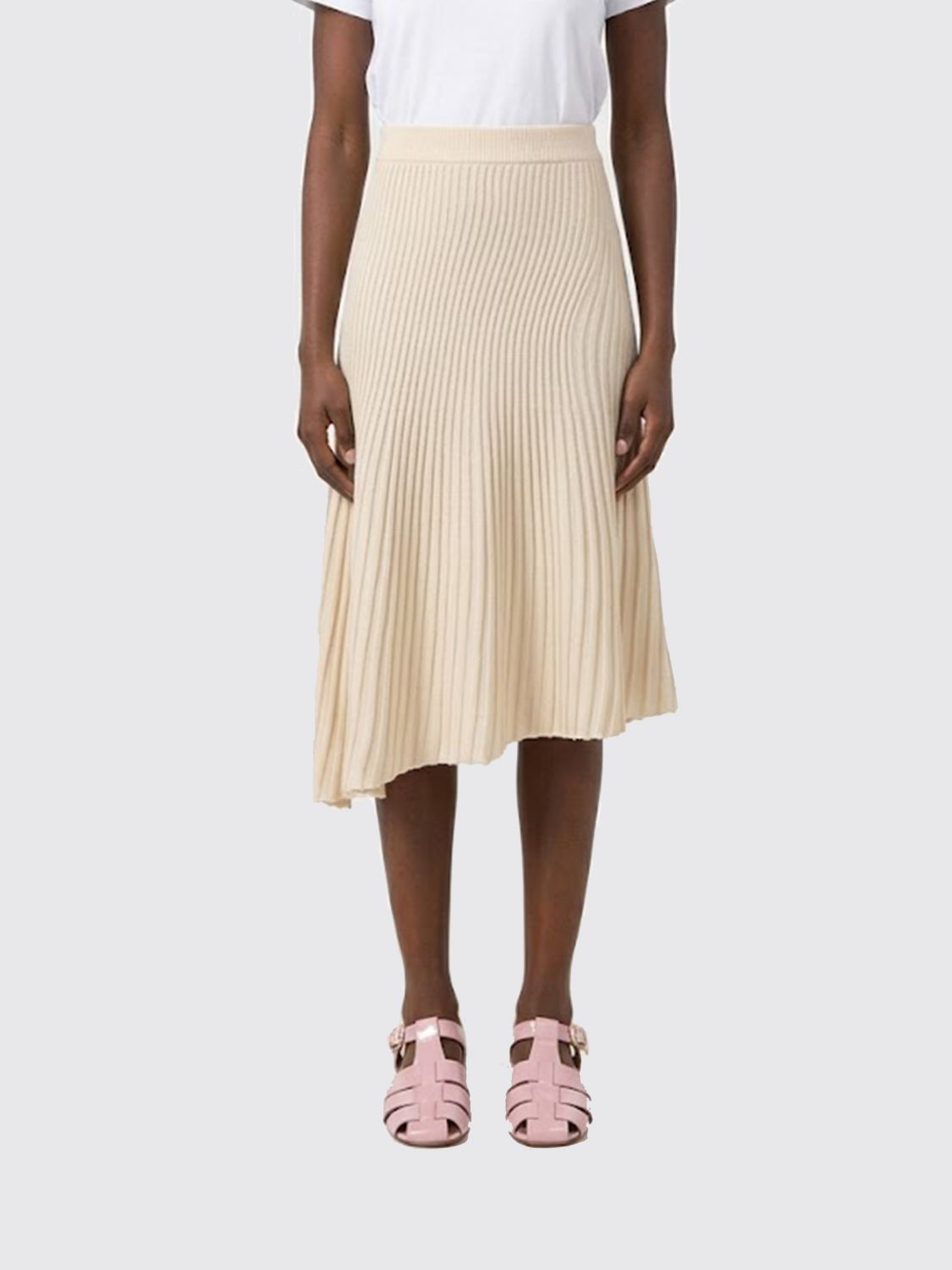 AlaiA Women Asymmetric Virgin Wool And Cashmere Skirt Alaia ALAIA