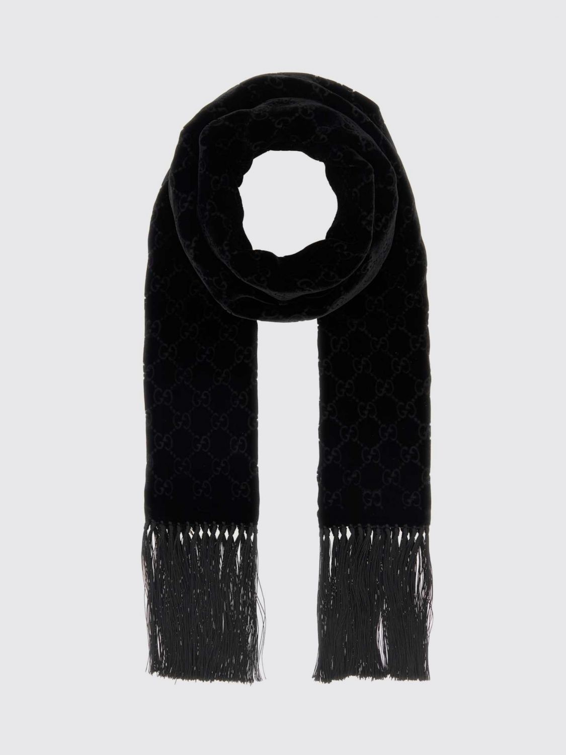 Gucci Scarf Men Black GUCCI