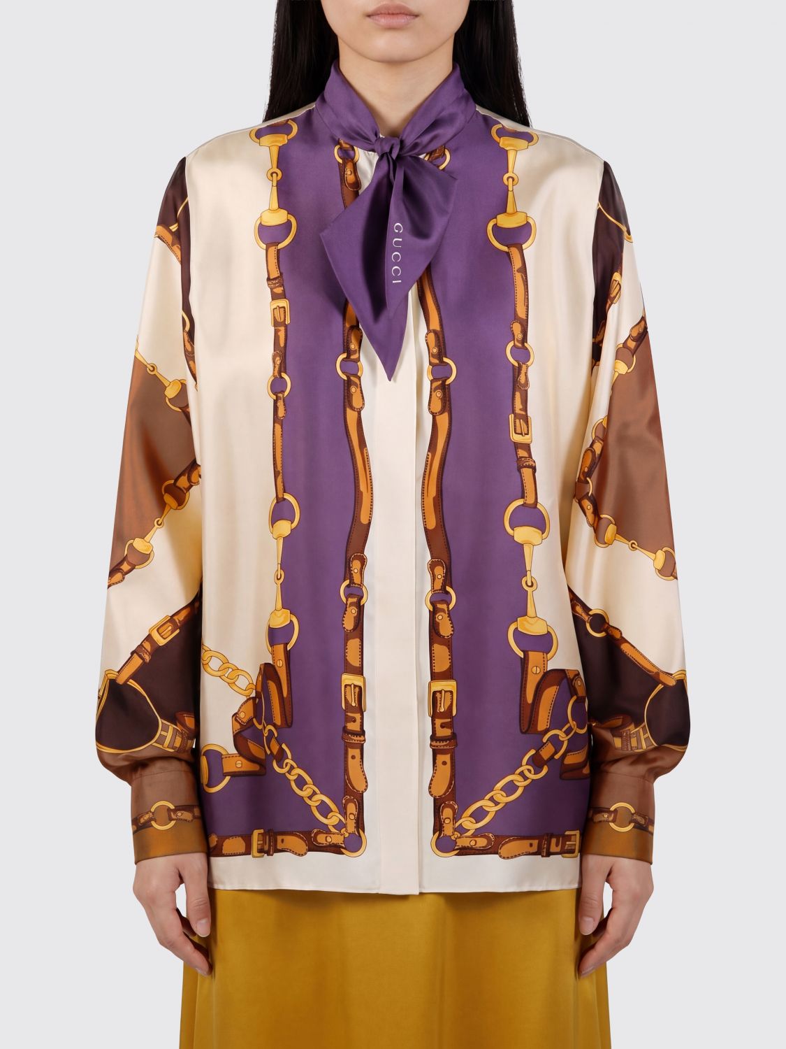 Gucci Shirt Woman Brown GUCCI
