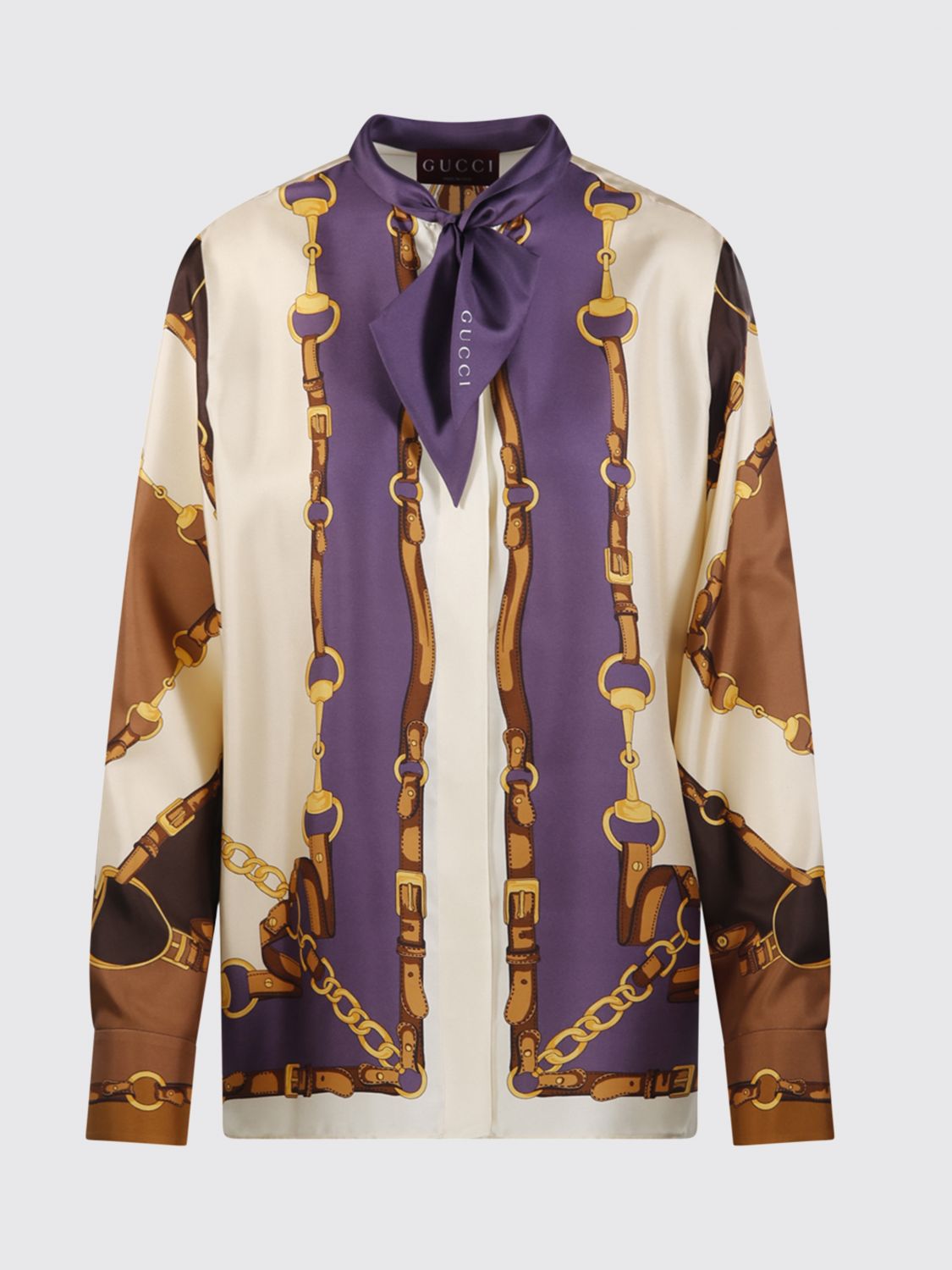 Gucci Shirt Woman Brown GUCCI