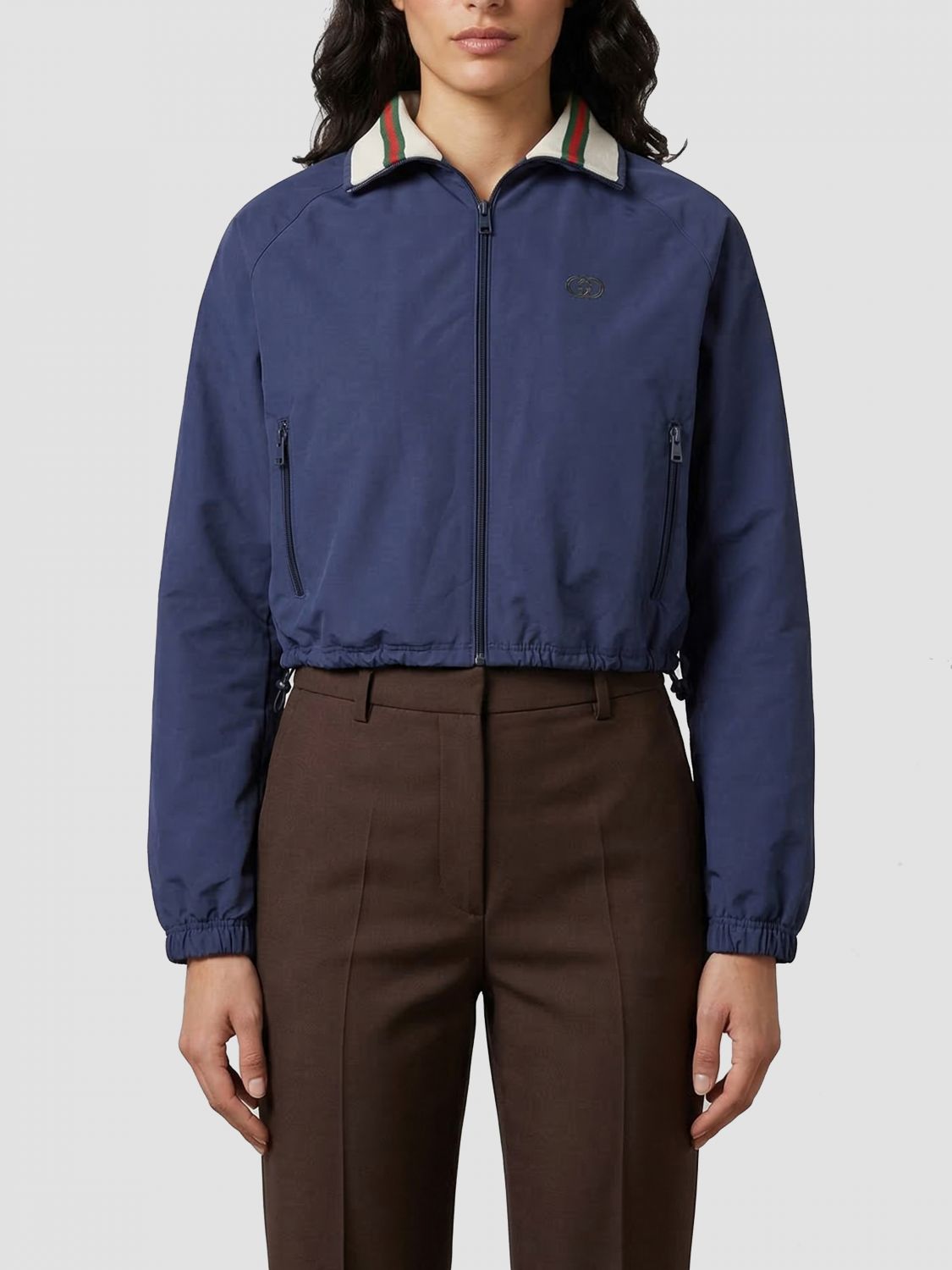 Gucci Jacket Woman Blue GUCCI