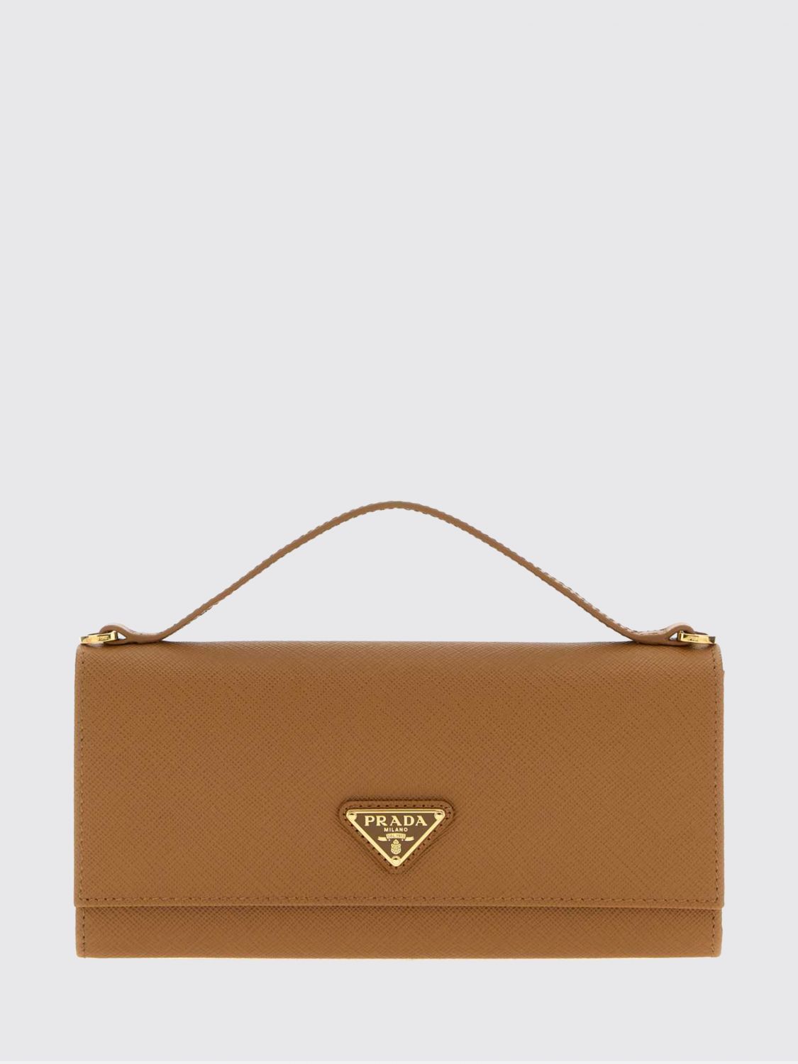 Prada Wallet Woman Brown PRADA