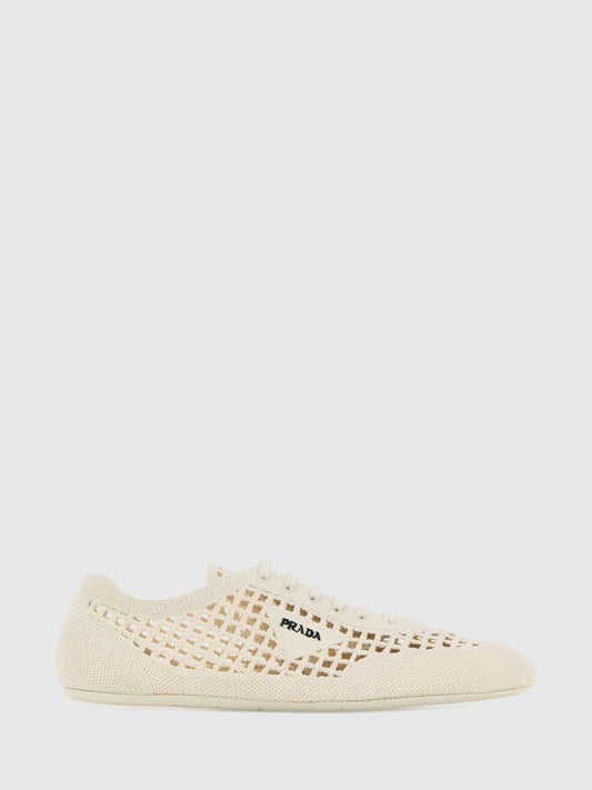 Prada Women Crochet Cotton Collapse Sneakers Prada PRADA