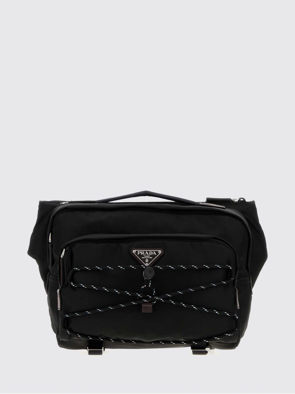 Prada Shoulder Bag Men Black PRADA