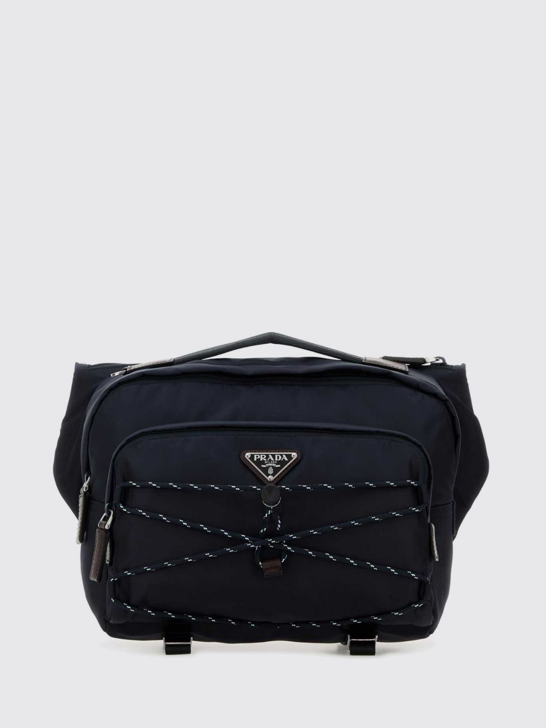 Prada Shoulder Bag Men Blue PRADA