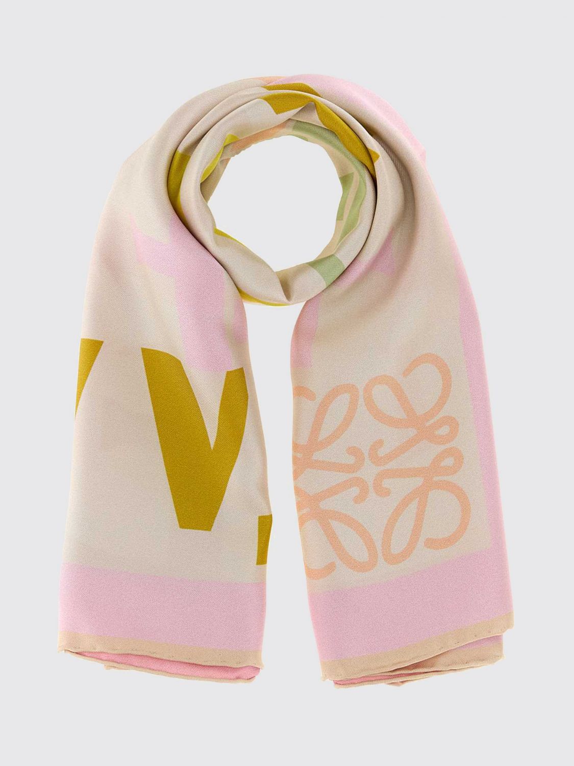 Loewe Neck Scarf Woman Pink LOEWE