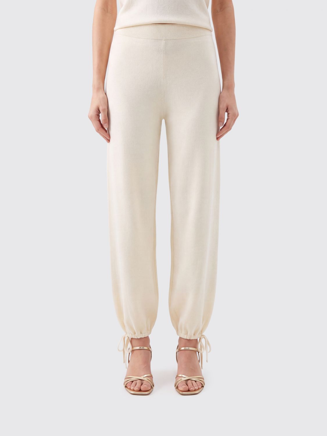 Max Mara Pants Woman White MAX MARA