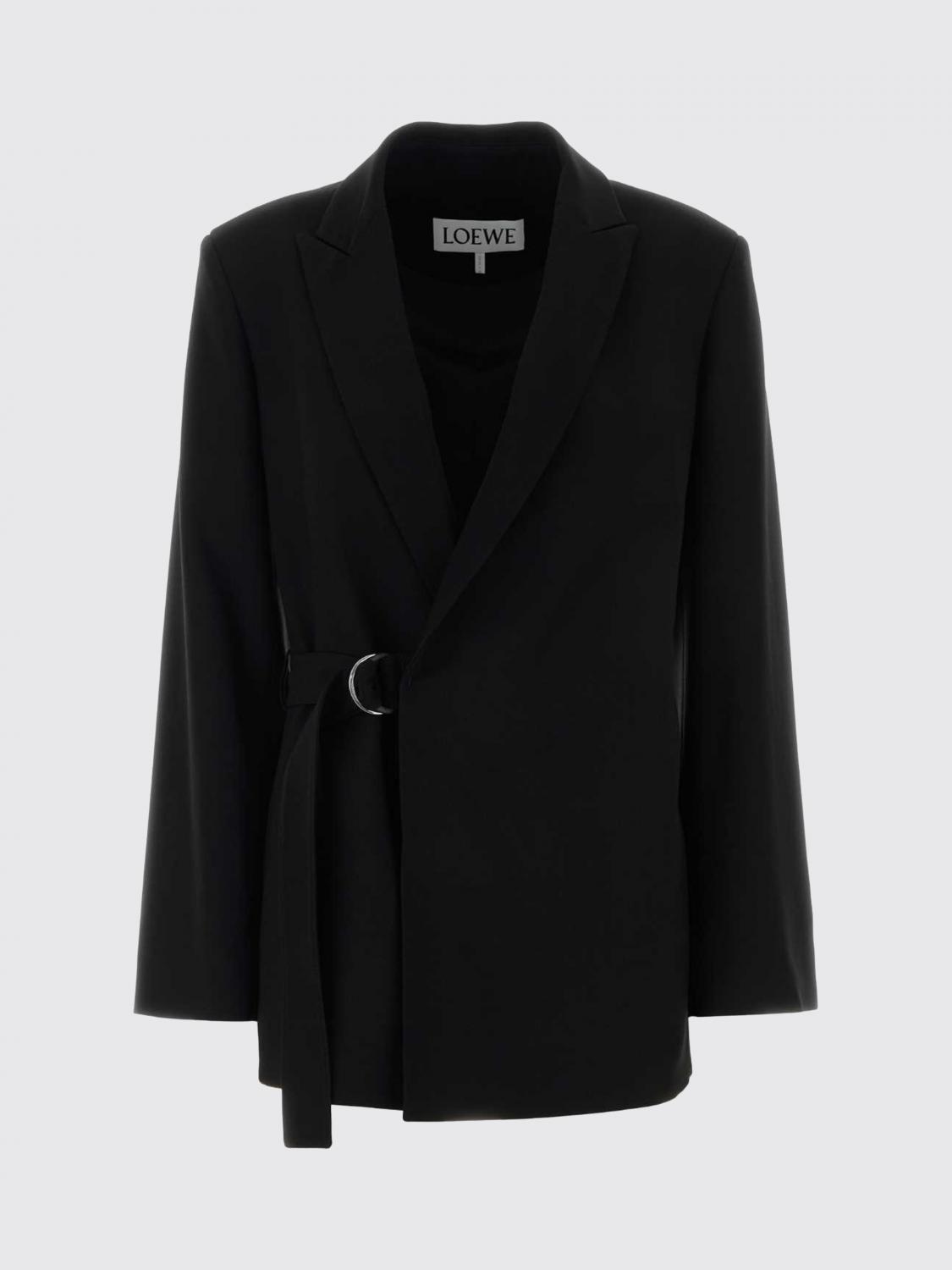 Loewe Women Loewe Wool Blazer With Belt LOEWE