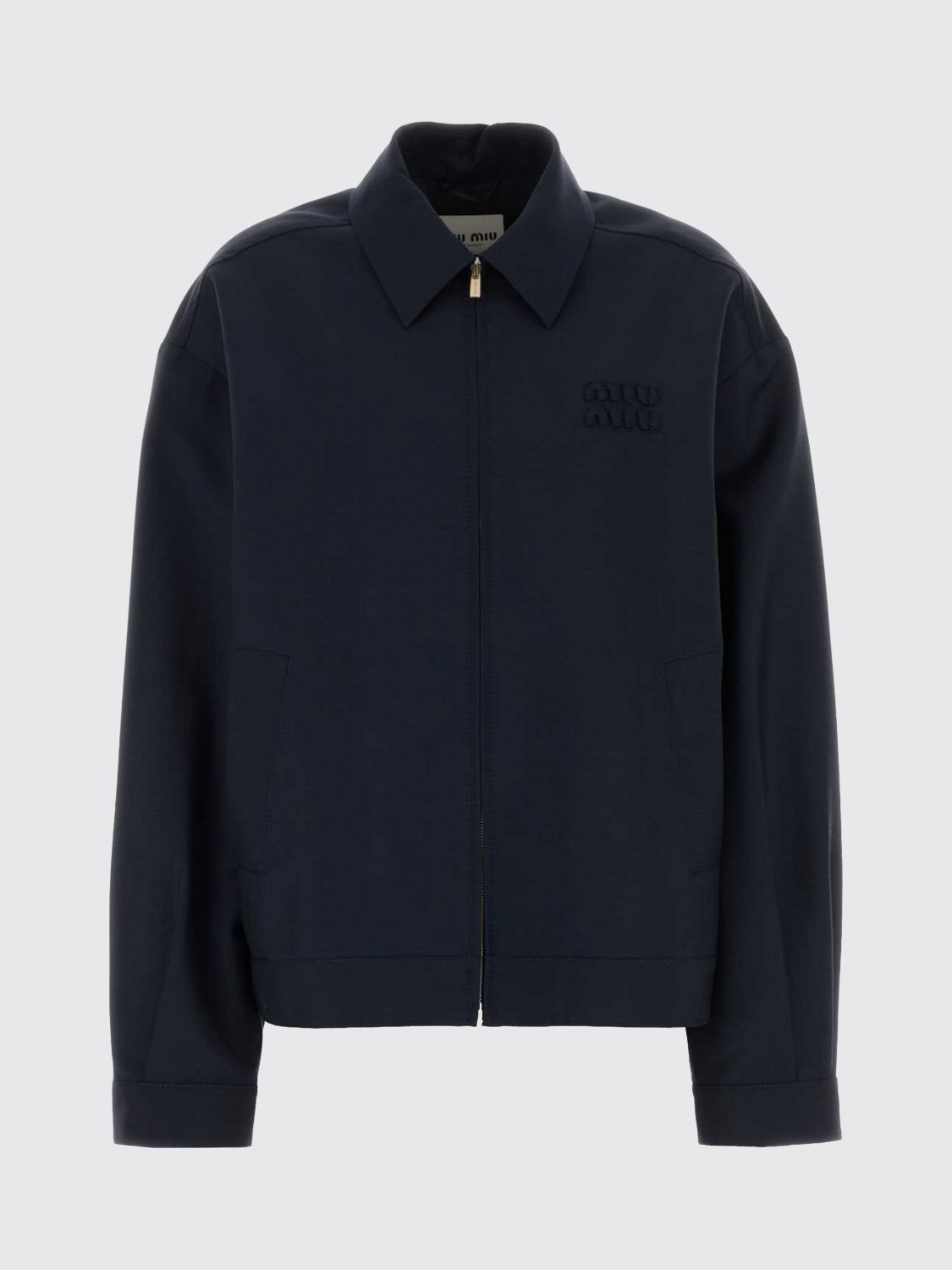 Miu Miu Jacket Woman Navy MIU MIU