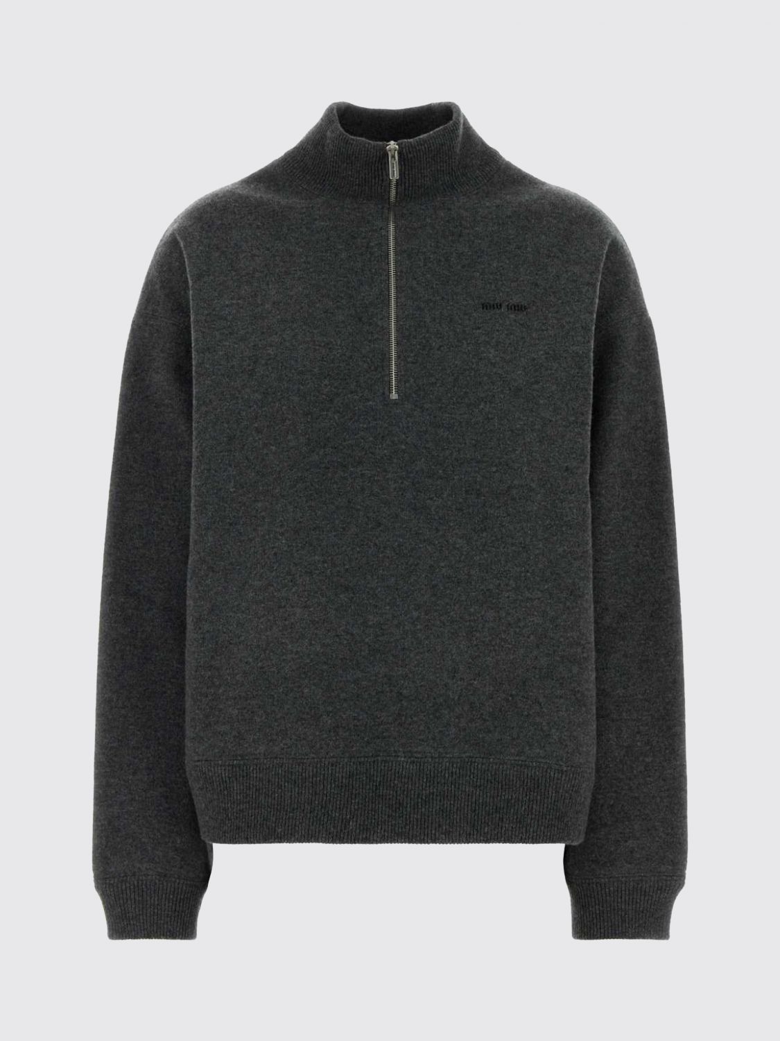 Miu Miu Sweater Woman Grey MIU MIU