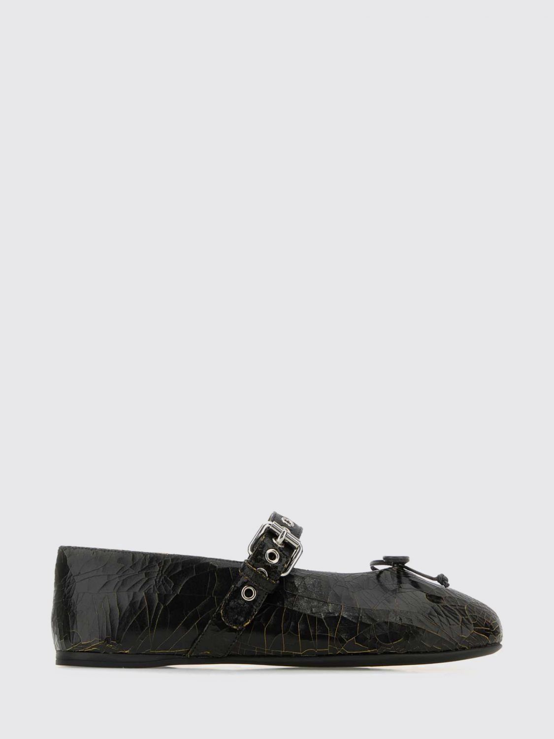 Miu Miu Ballet Flat Woman Brown MIU MIU