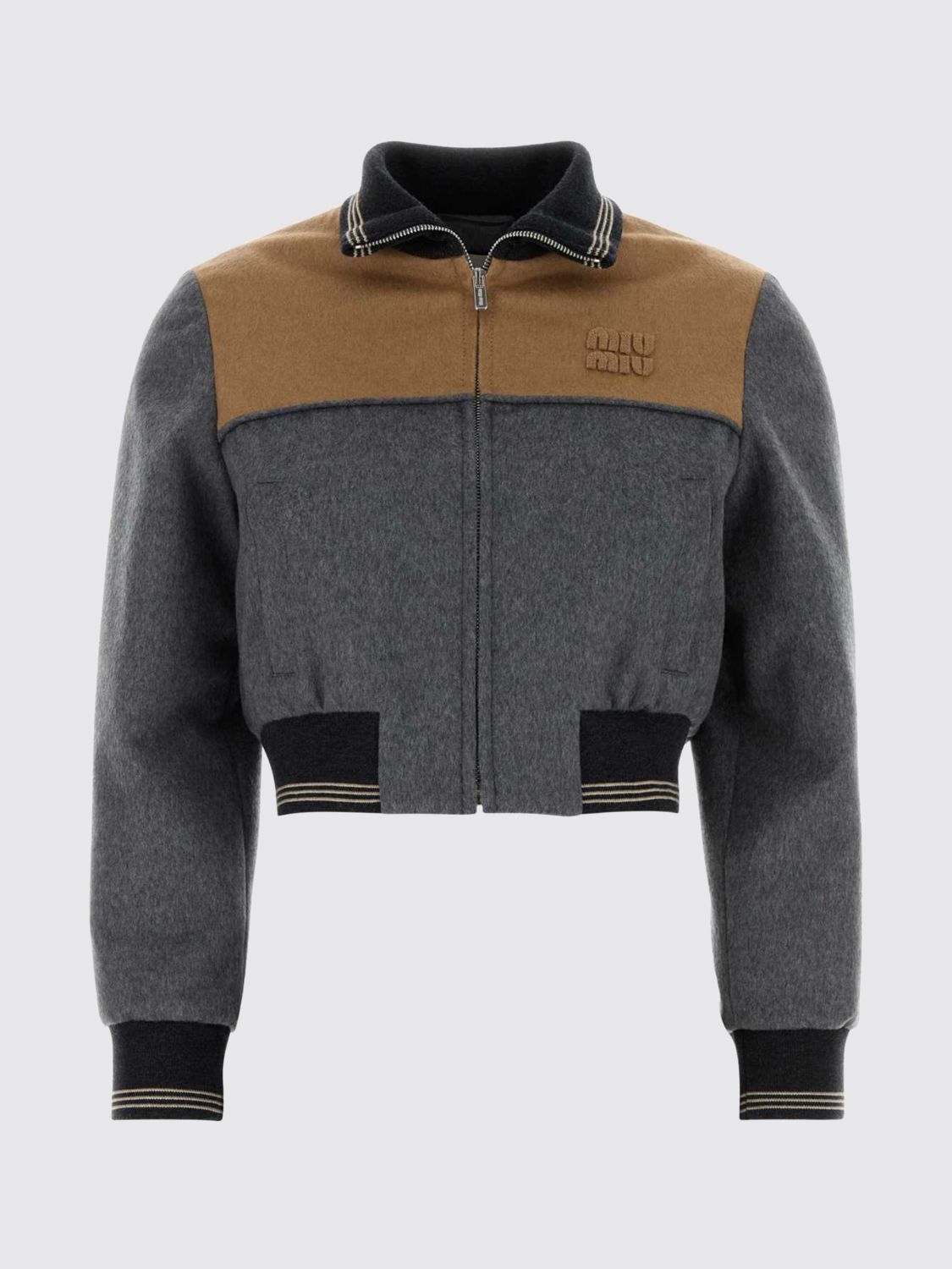 Miu Miu Sweatshirt Woman Grey MIU MIU