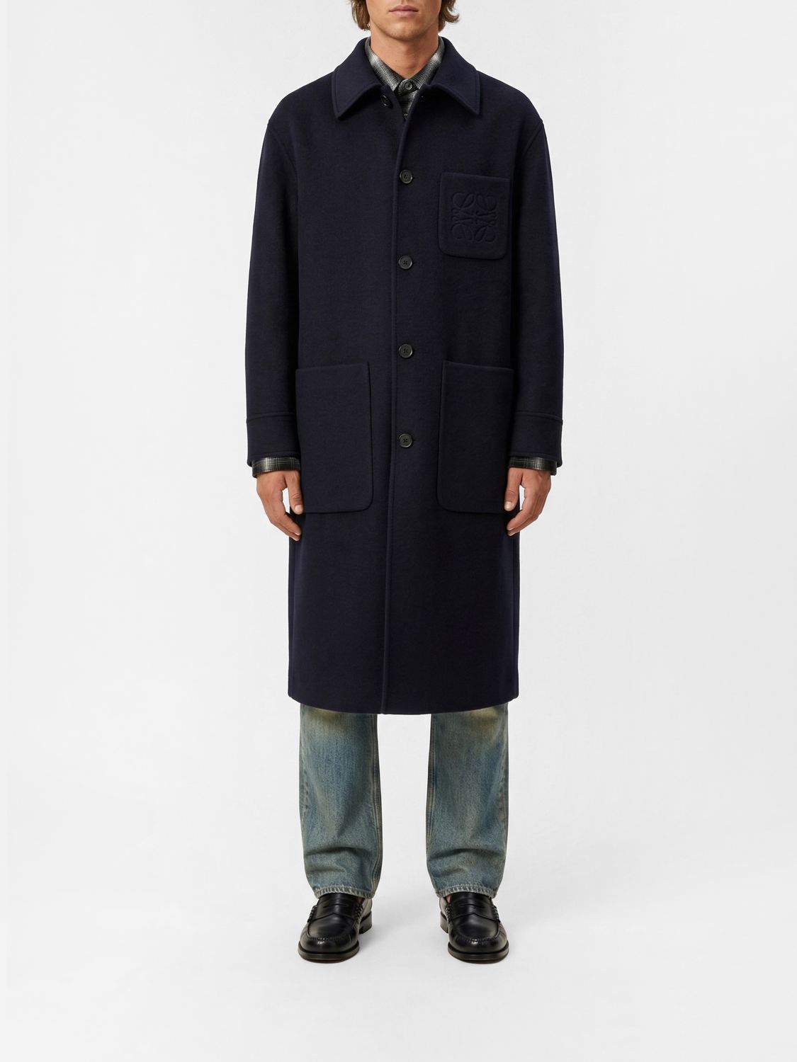 Loewe Coat Men Navy LOEWE