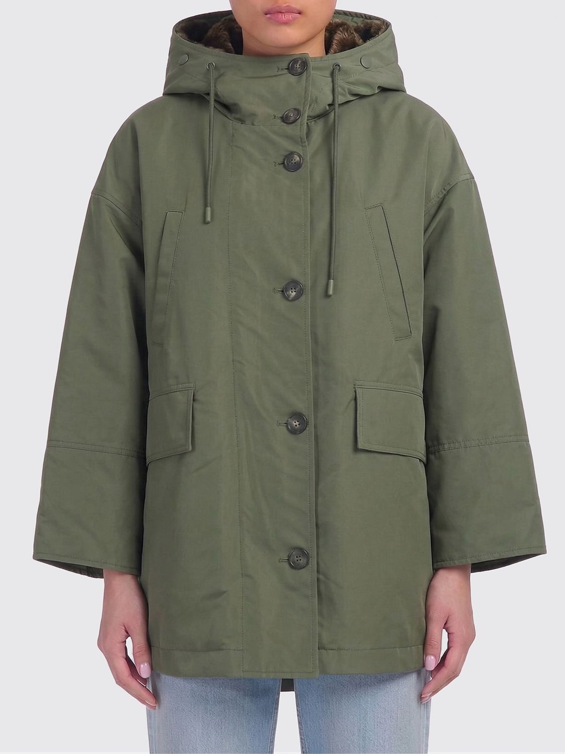 Weekend Max Mara Coat Woman Kaki WEEKEND MAX MARA