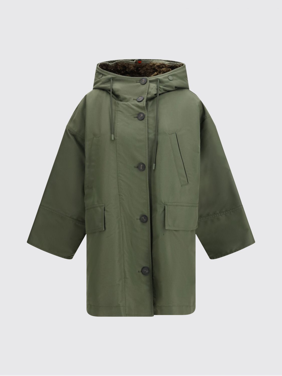 Weekend Max Mara Coat Woman Kaki WEEKEND MAX MARA