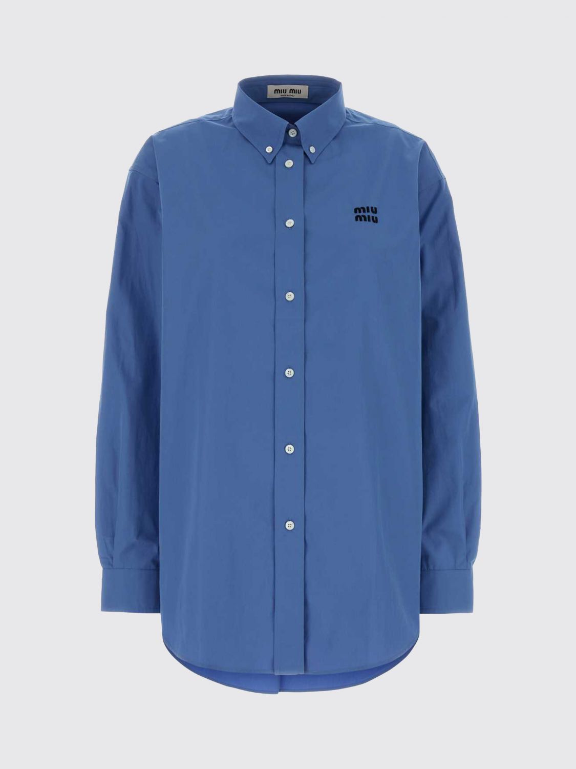 Miu Miu Shirt Woman Blue MIU MIU