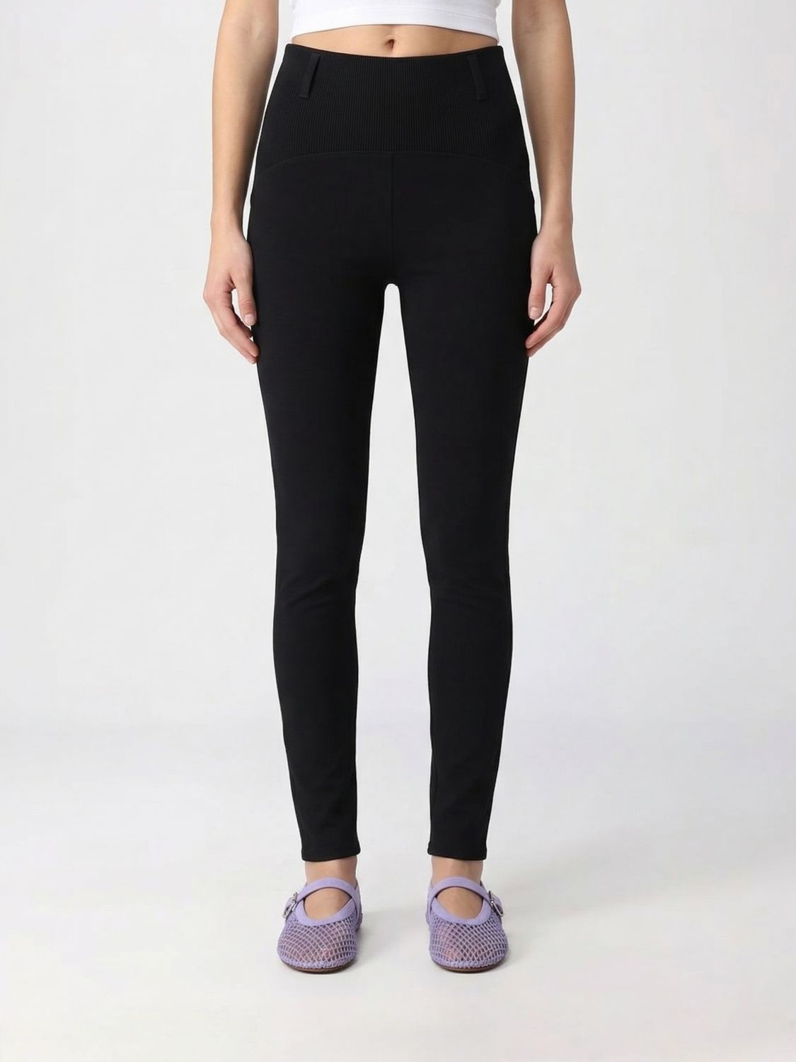 AlaiA Women Toteme Stretch Fabric Leggings ALAIA