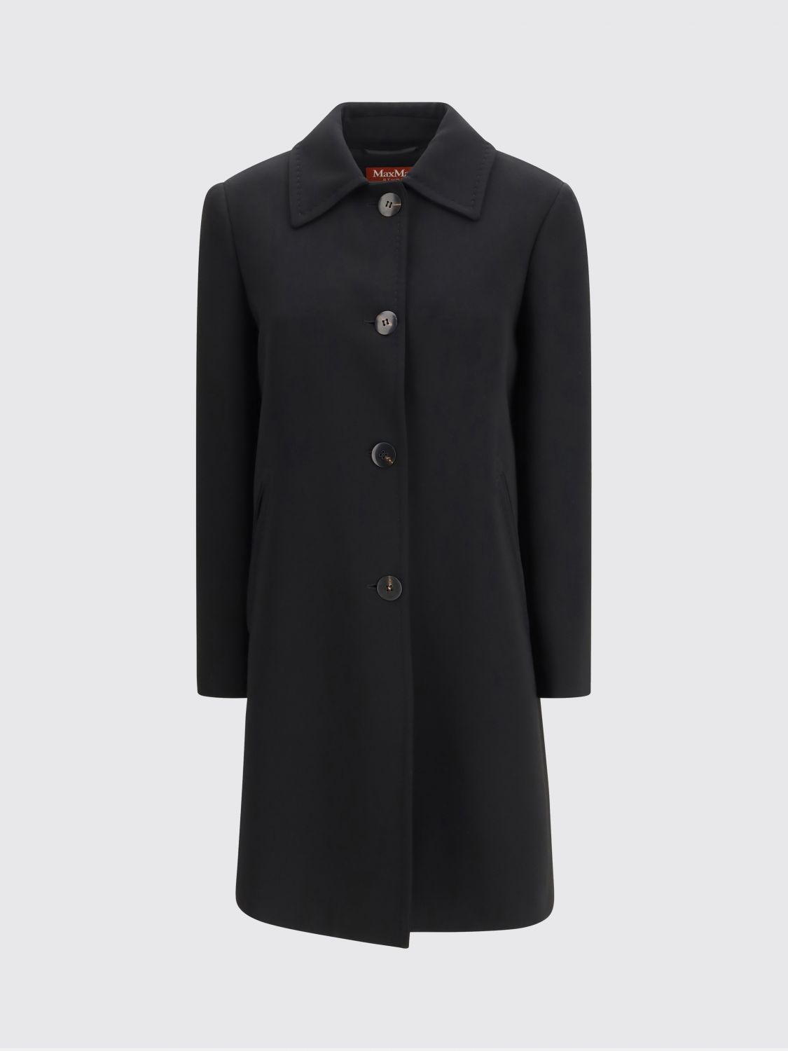 Max Mara Studio Coat Woman Black MAX MARA STUDIO