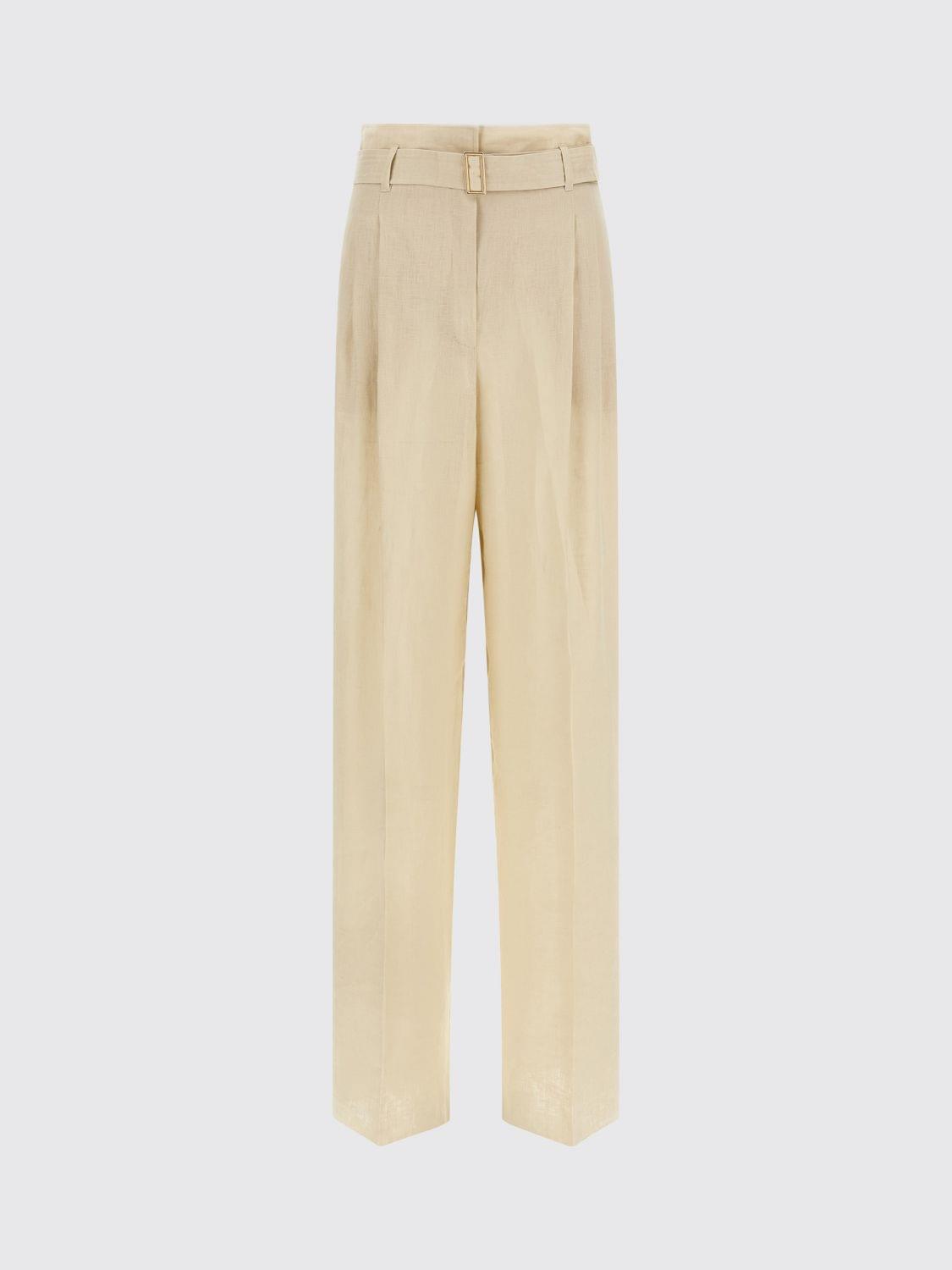 Max Mara Studio Pants Woman Beige MAX MARA STUDIO