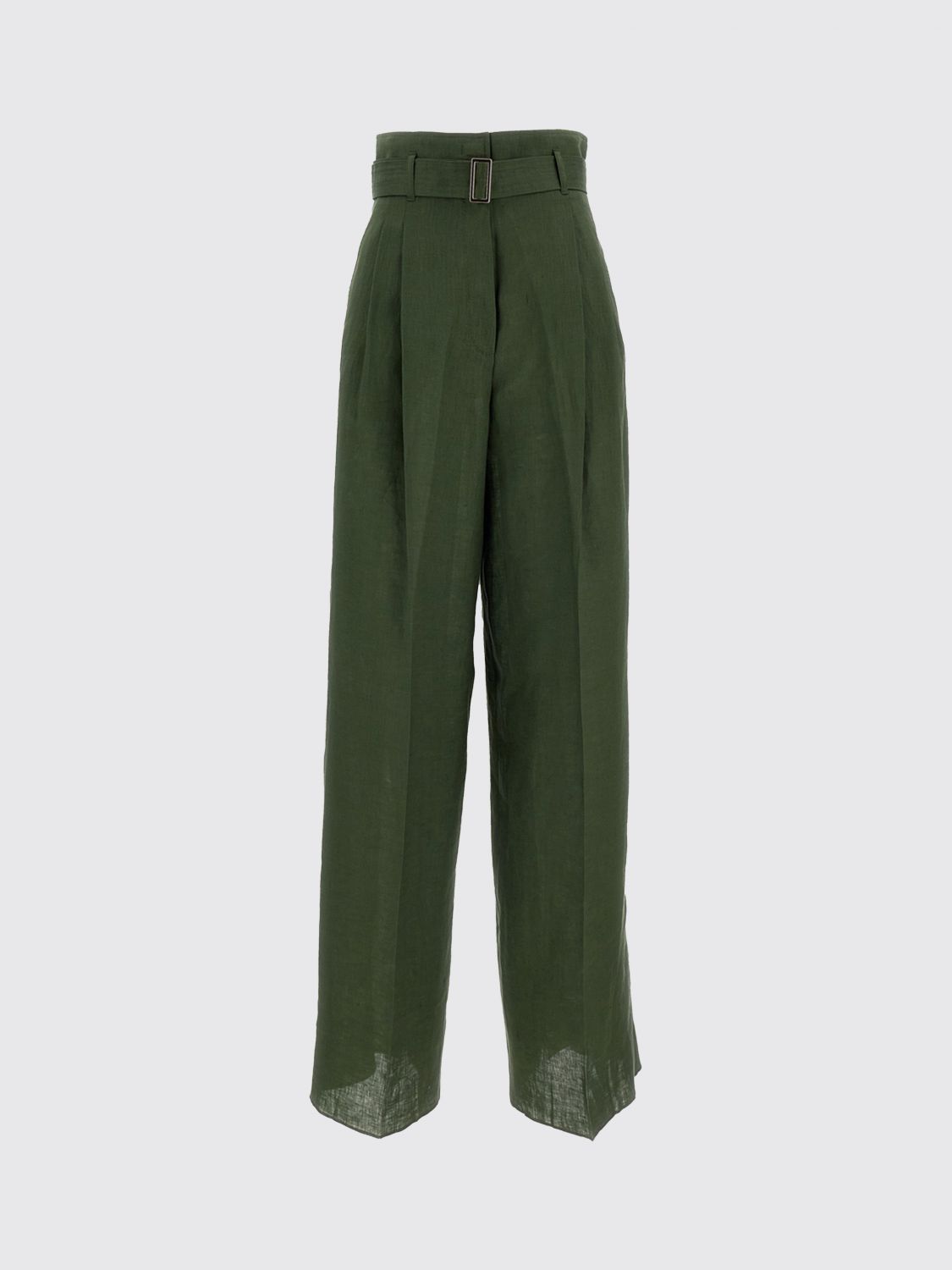 Max Mara Studio Pants Woman Kaki MAX MARA STUDIO