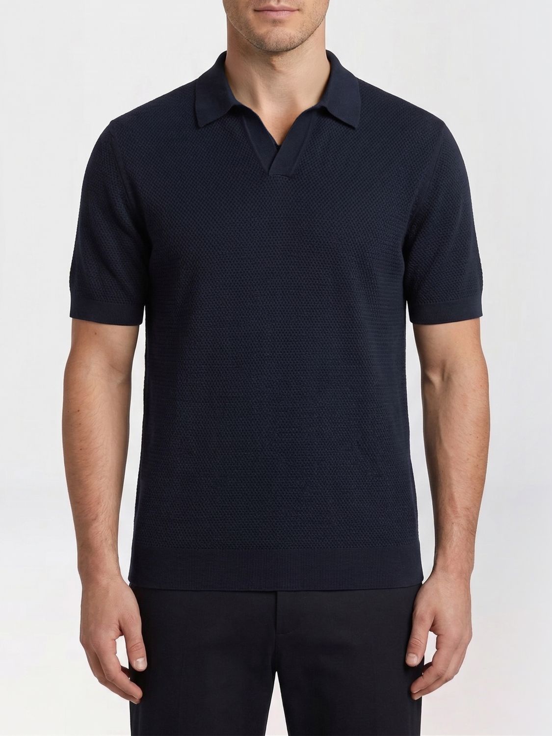 Zegna Polo Shirt Men Blue ZEGNA