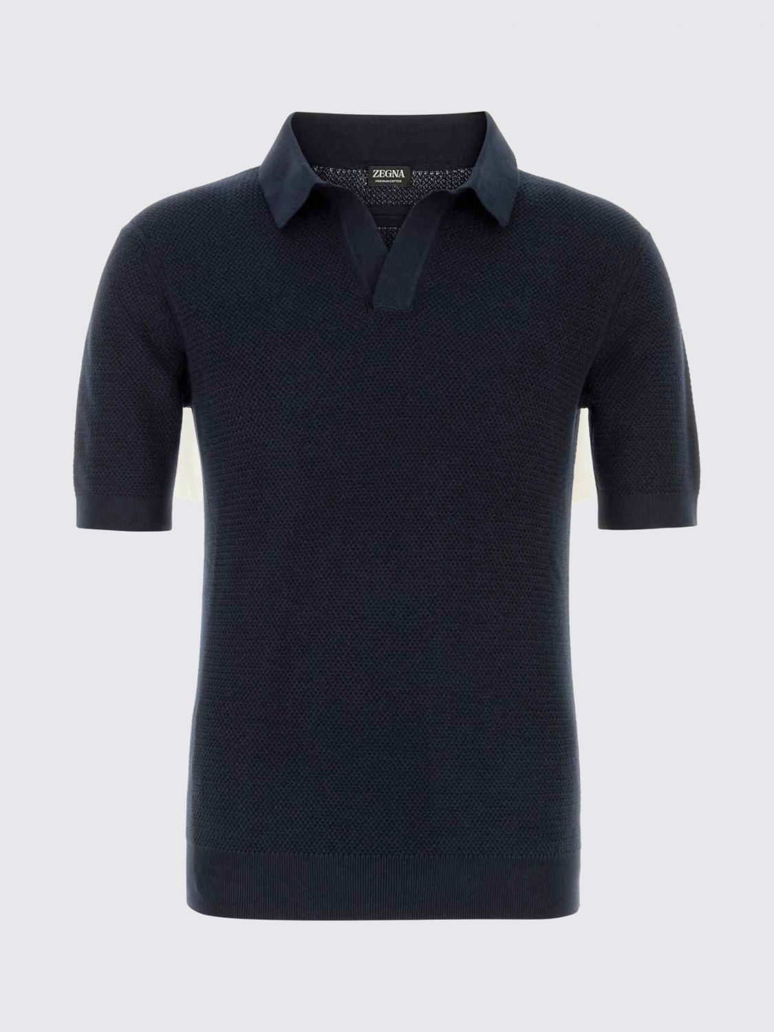 Zegna Polo Shirt Men Blue ZEGNA