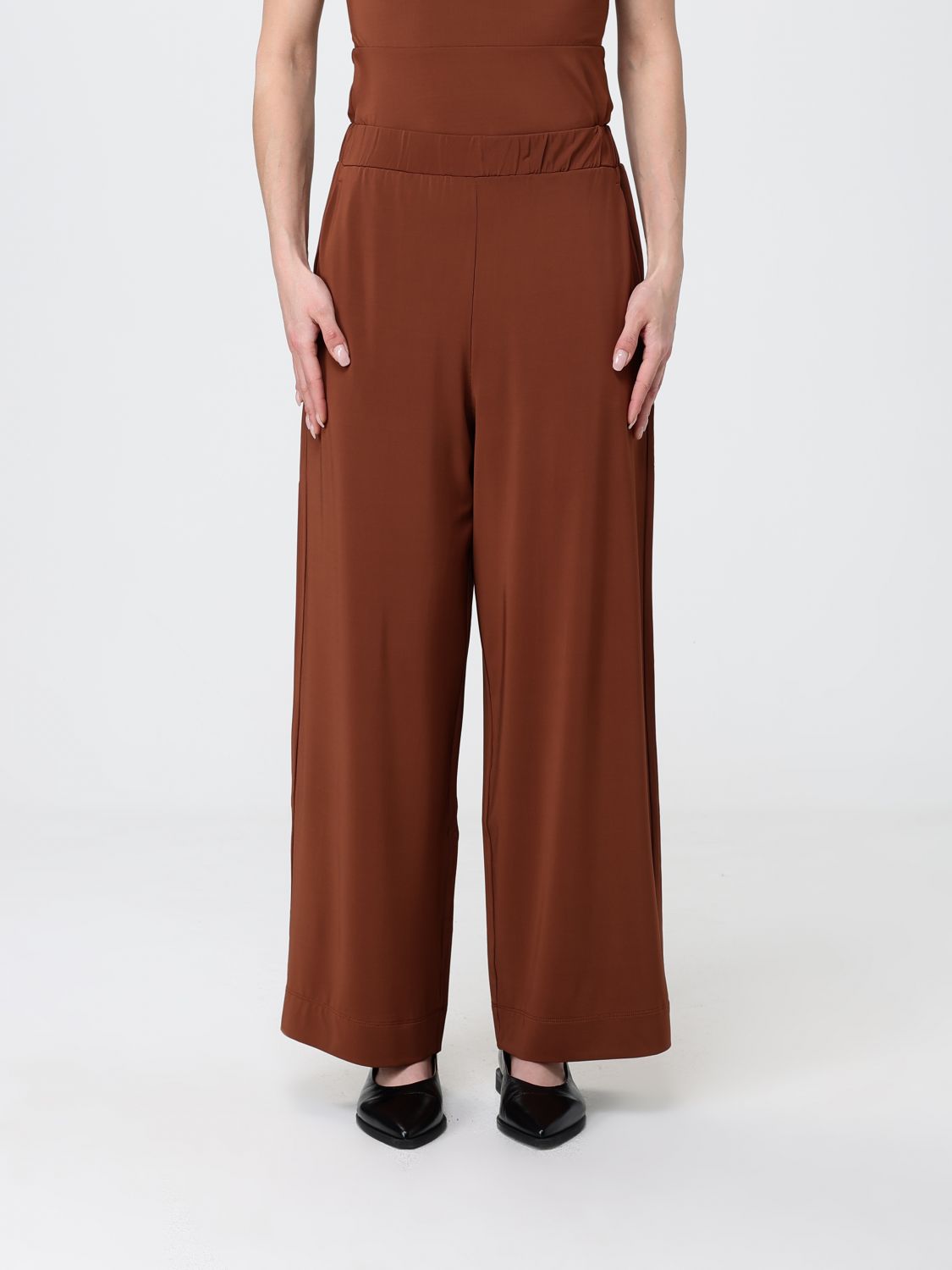 Max Mara Pants Woman Brown MAX MARA